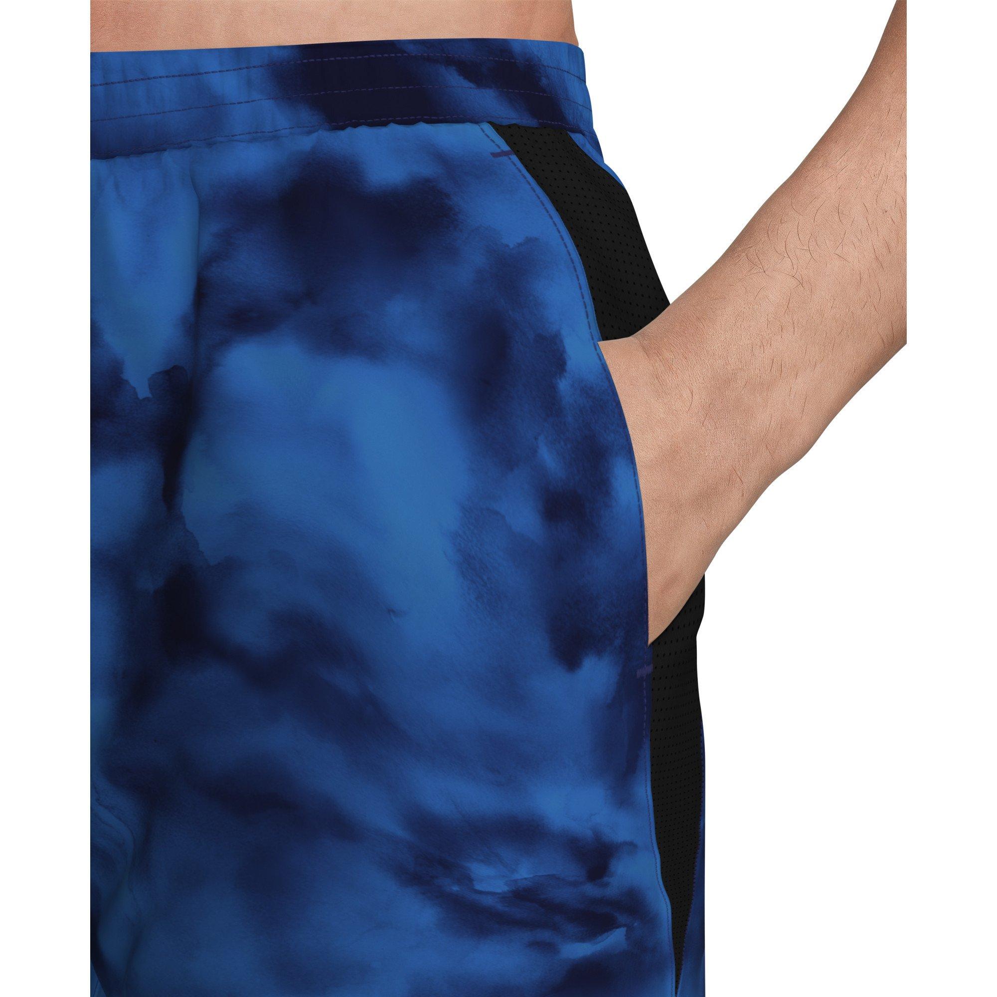 Nike Men's Swim Contend 7" Boxer Volley Short - BLUE/BLACK Thumbnail View 5