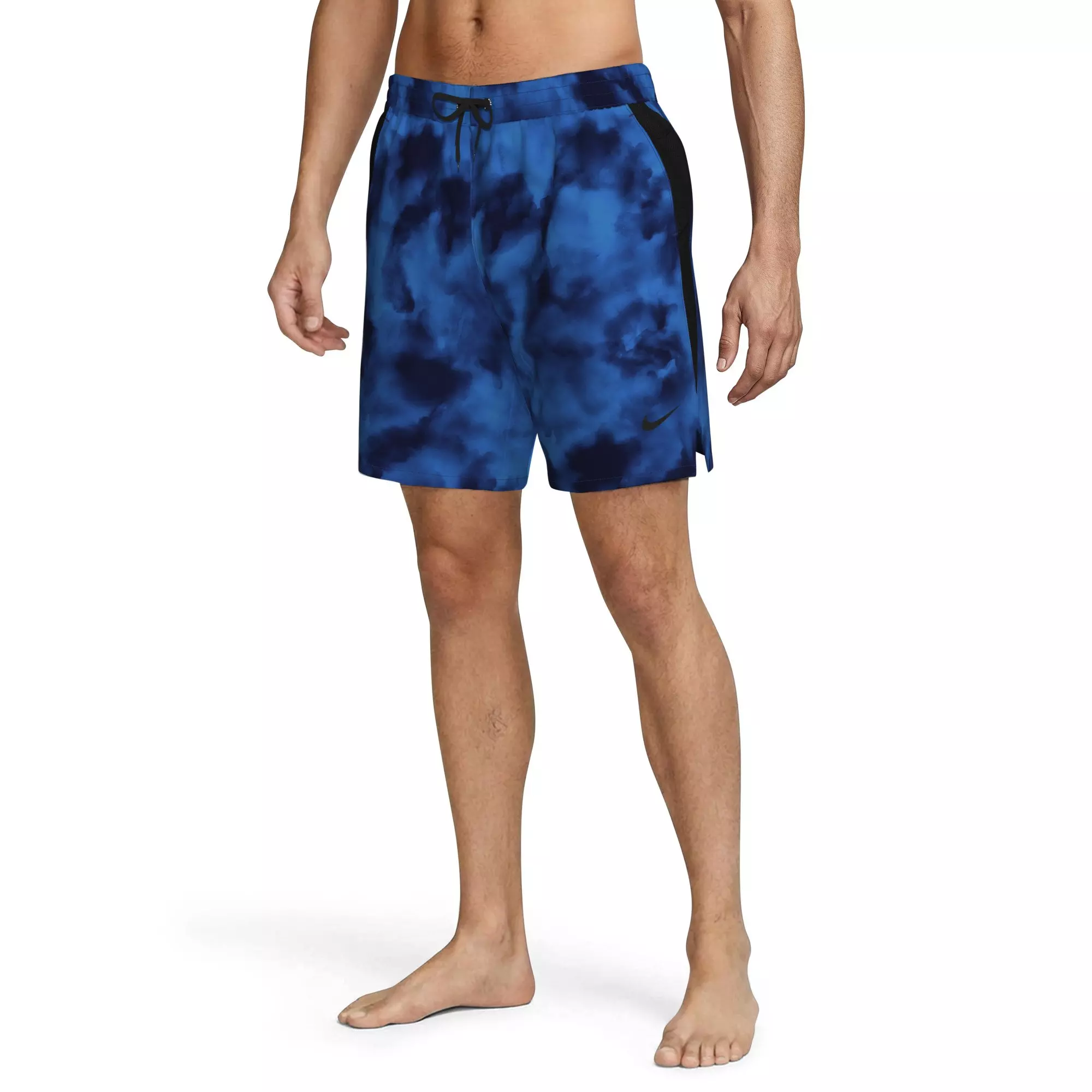 Nike Men's Swim Contend 7" Boxer Volley Short - BLUE/BLACK