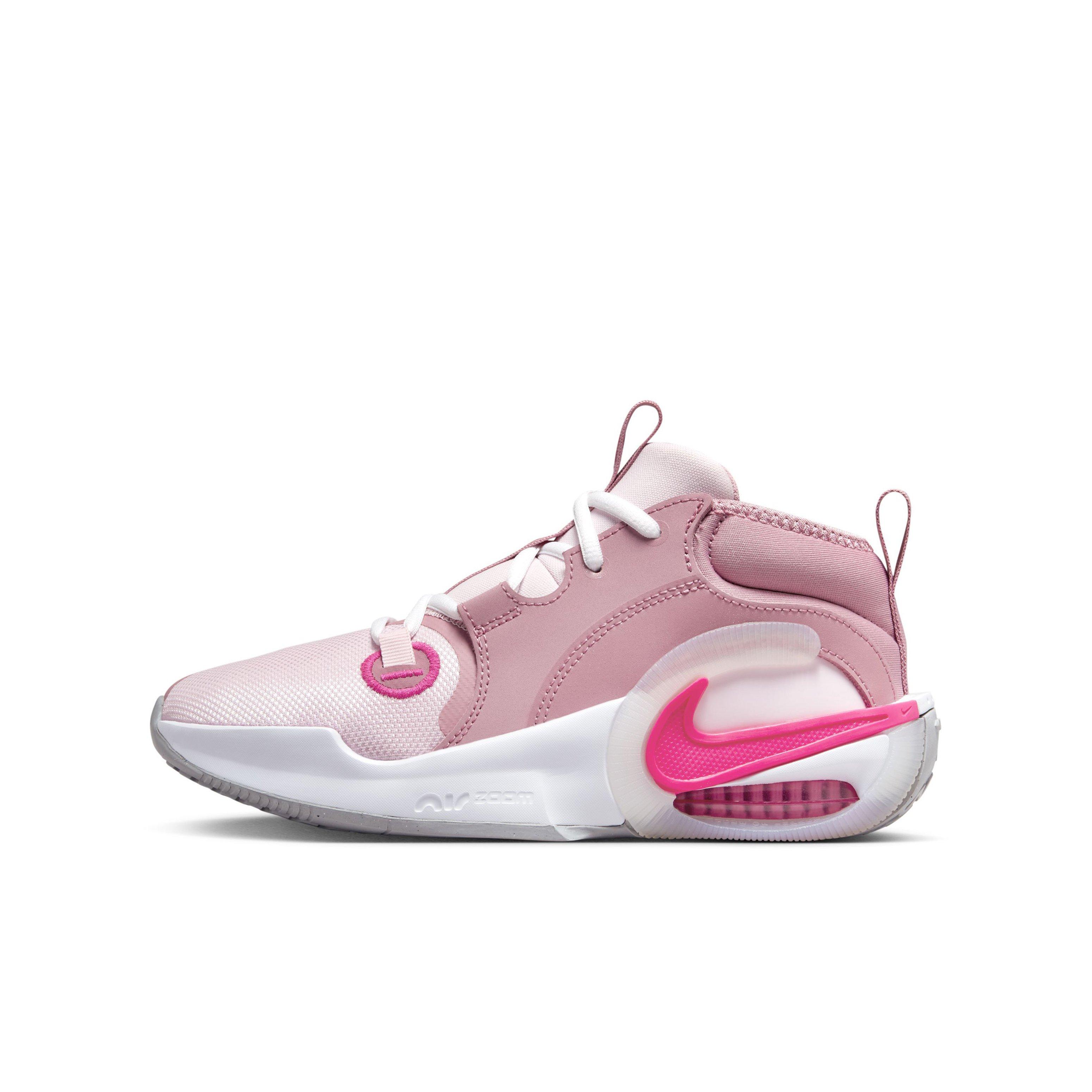 Nike Air Zoom Crossover 2 Elemental Pink Fierce Pink White White Grade School Girls Basketball Shoe Hibbett