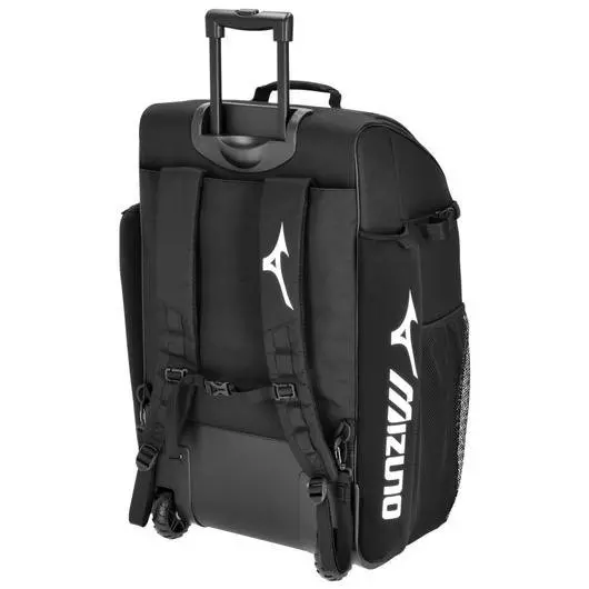 Mizuno Samurai Catcher's Wheel Batpack - Black - BLACK