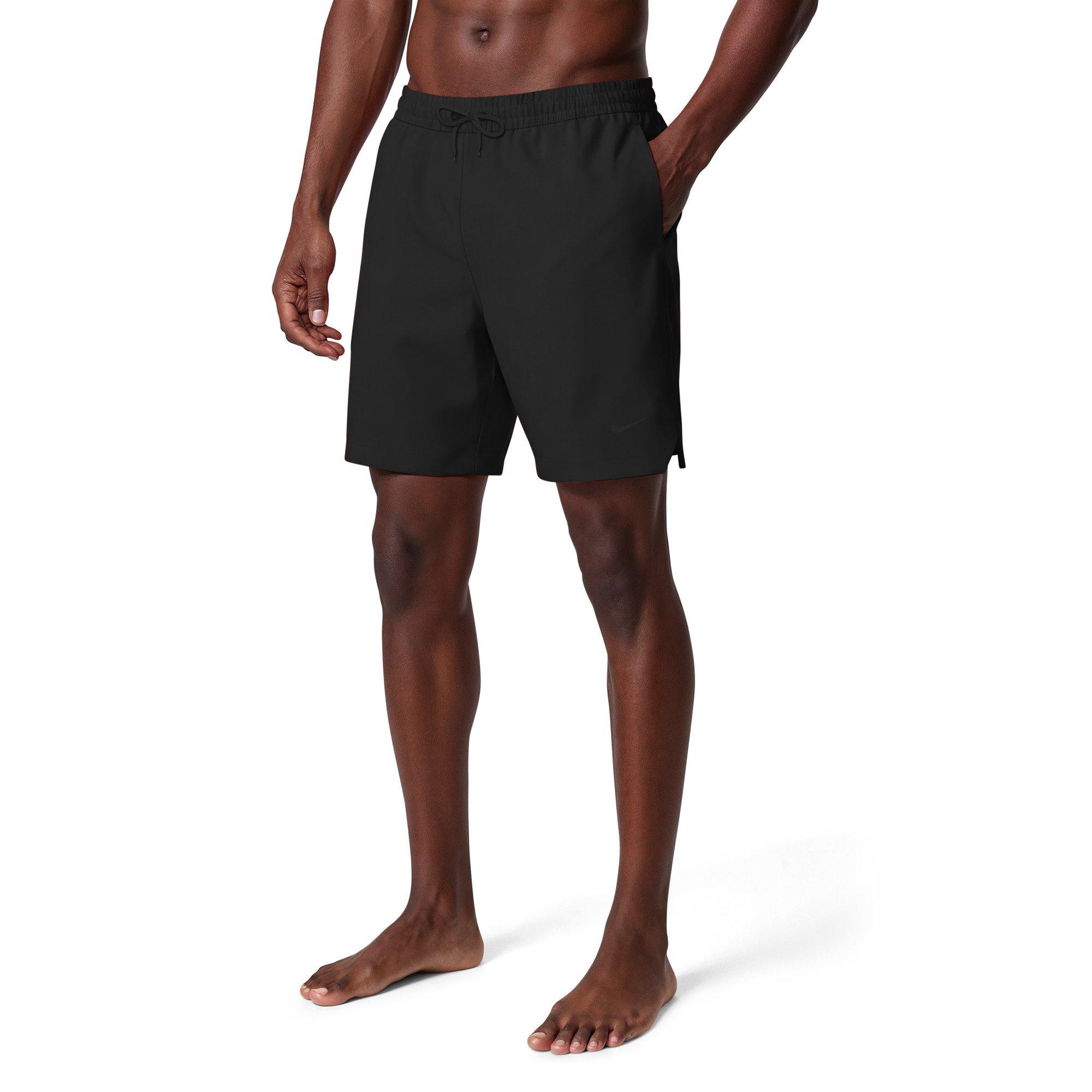 Nike Men's Swim Contend Essential Brief-Lined 7" Volley Swim Shorts - BLACK Thumbnail View 3