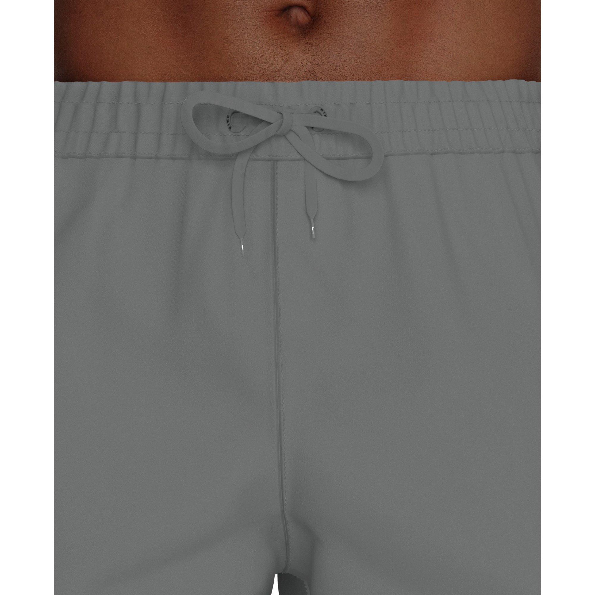 Nike Men's Swim Contend Essential Brief-Lined 7" Volley Swim Shorts - GREY Thumbnail View 4