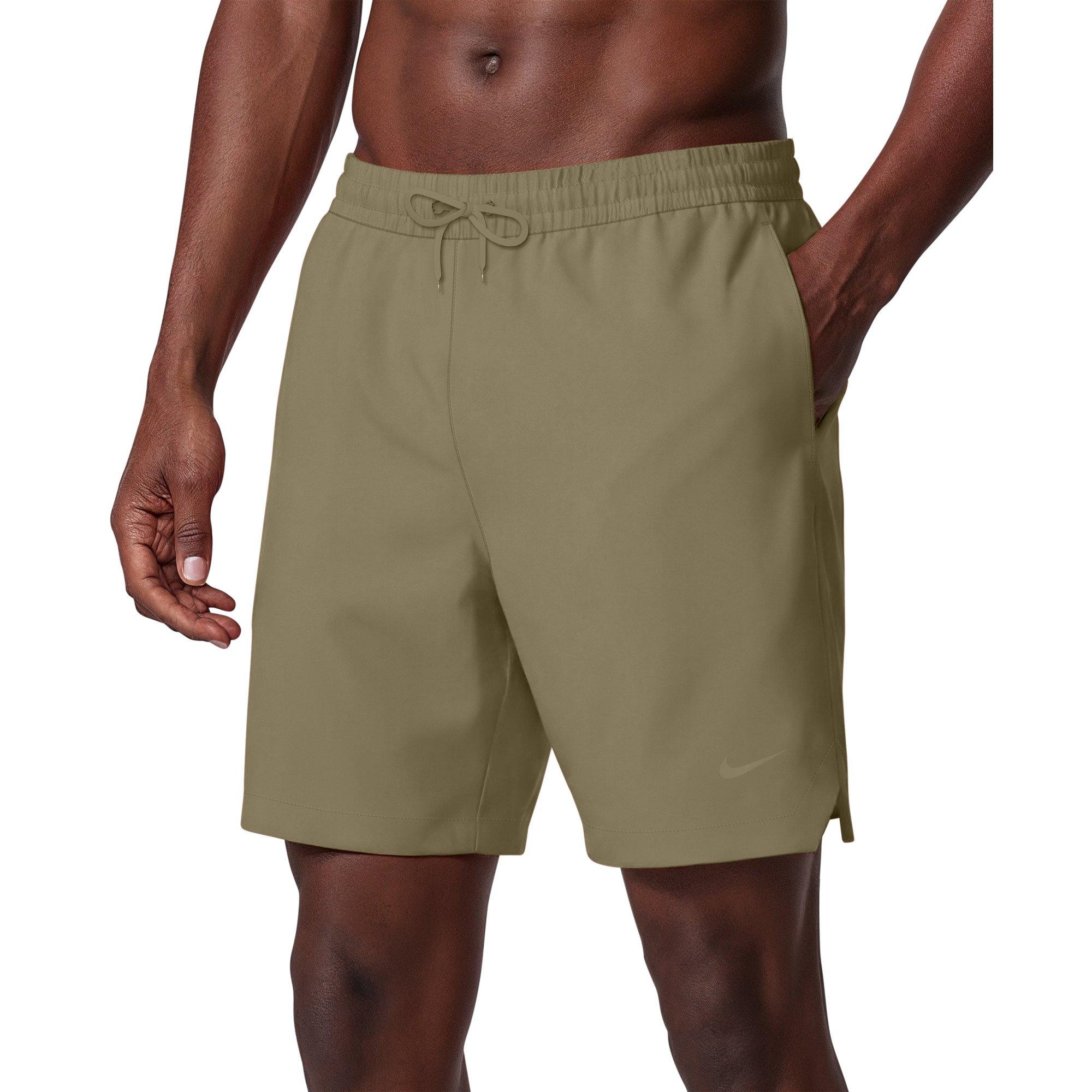 Nike Men's Swim Contend Essential Brief-Lined 7" Volley Swim Shorts - BEIGE Thumbnail View 1