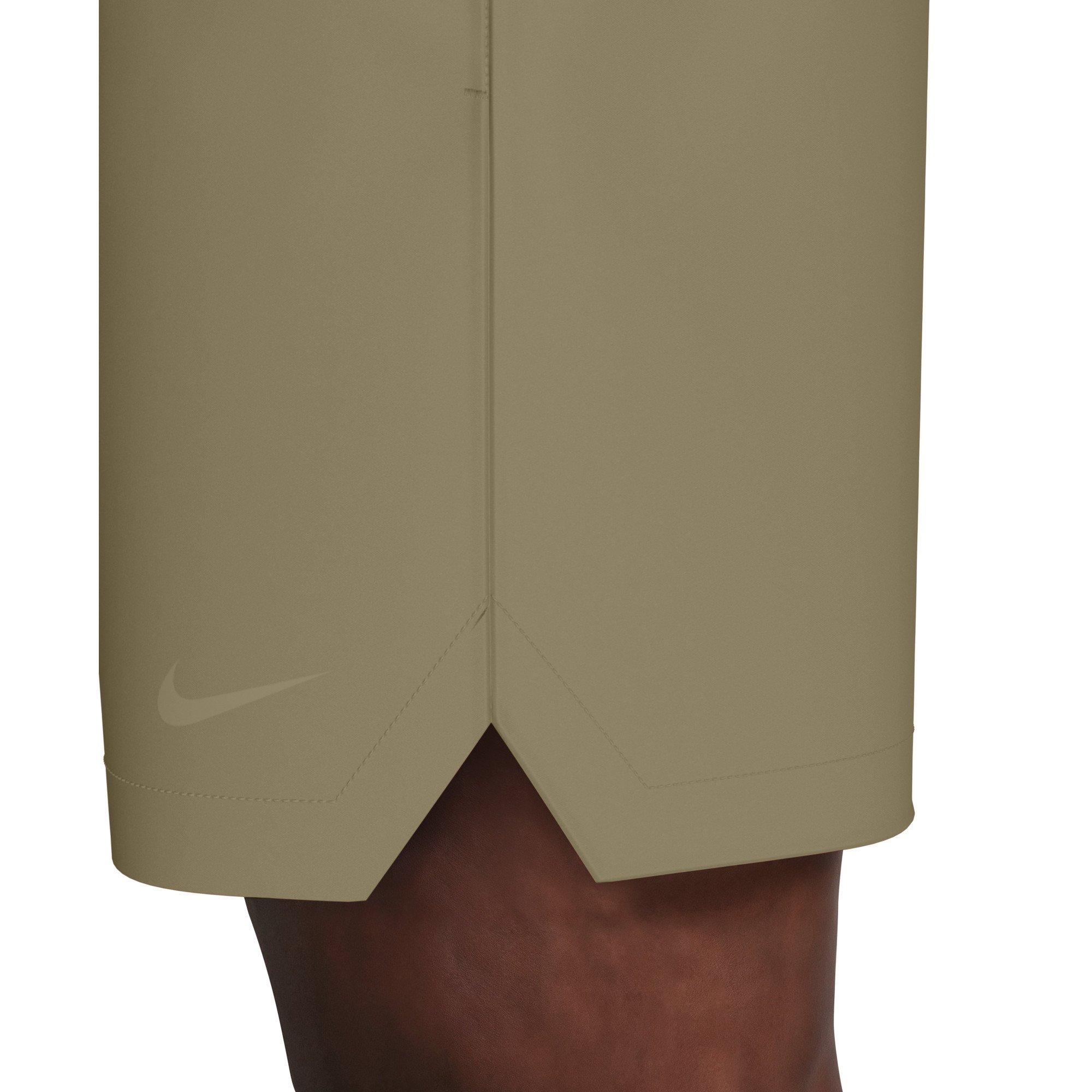 Nike Men's Swim Contend Essential Brief-Lined 7" Volley Swim Shorts - BEIGE Thumbnail View 5