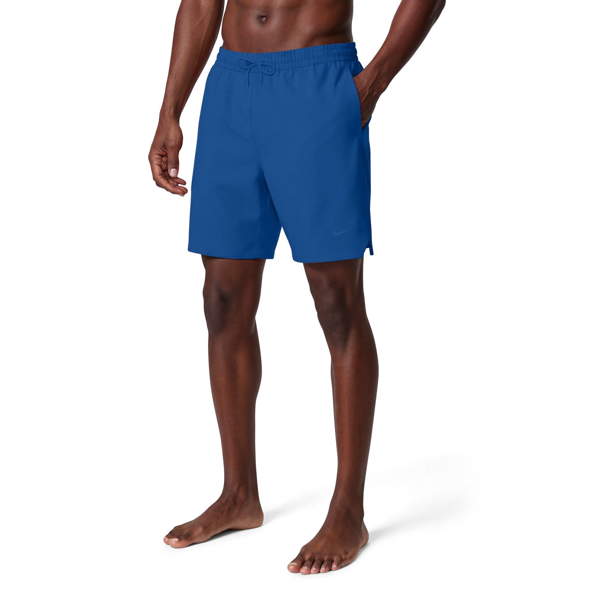 Nike Men's Swim Contend Essential Brief-Lined 7" Volley Swim Shorts - ROYAL Thumbnail View 3