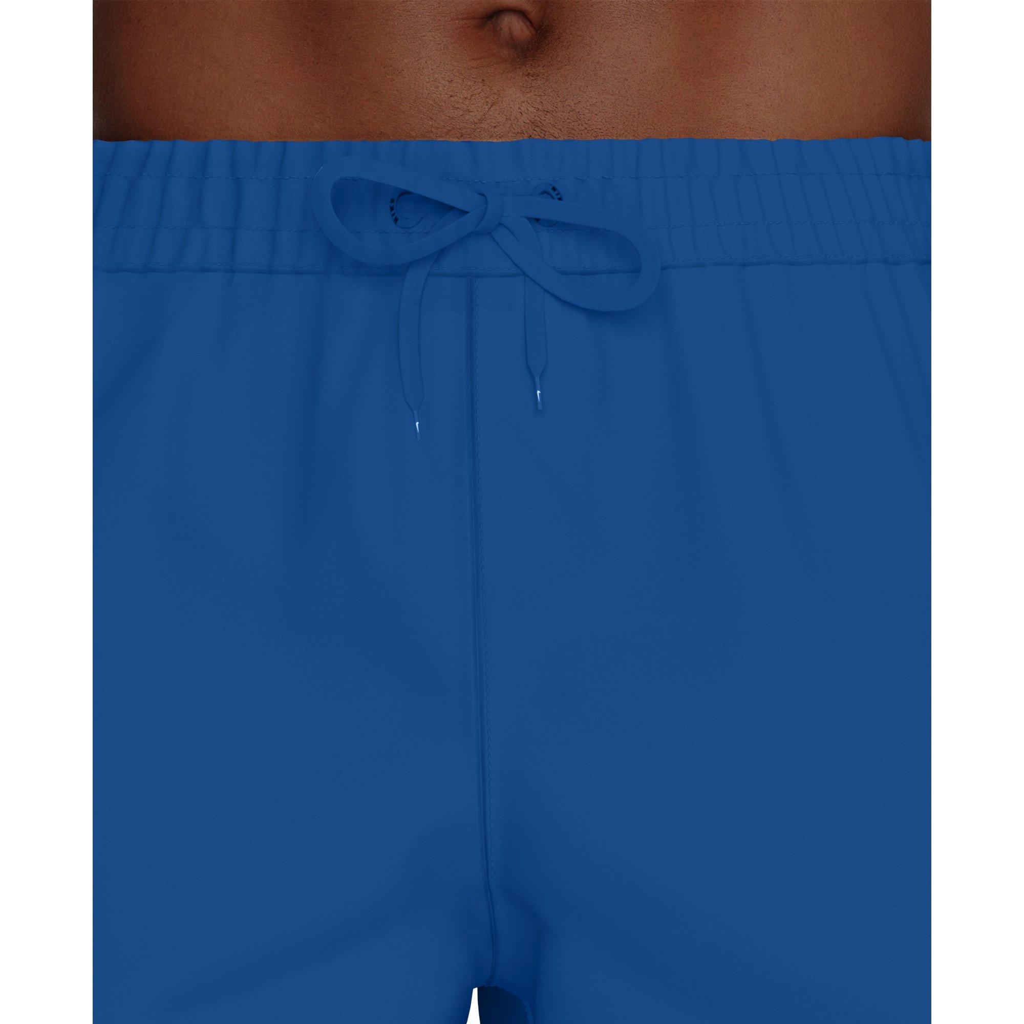 Nike Men's Swim Contend Essential Brief-Lined 7" Volley Swim Shorts - ROYAL Thumbnail View 4