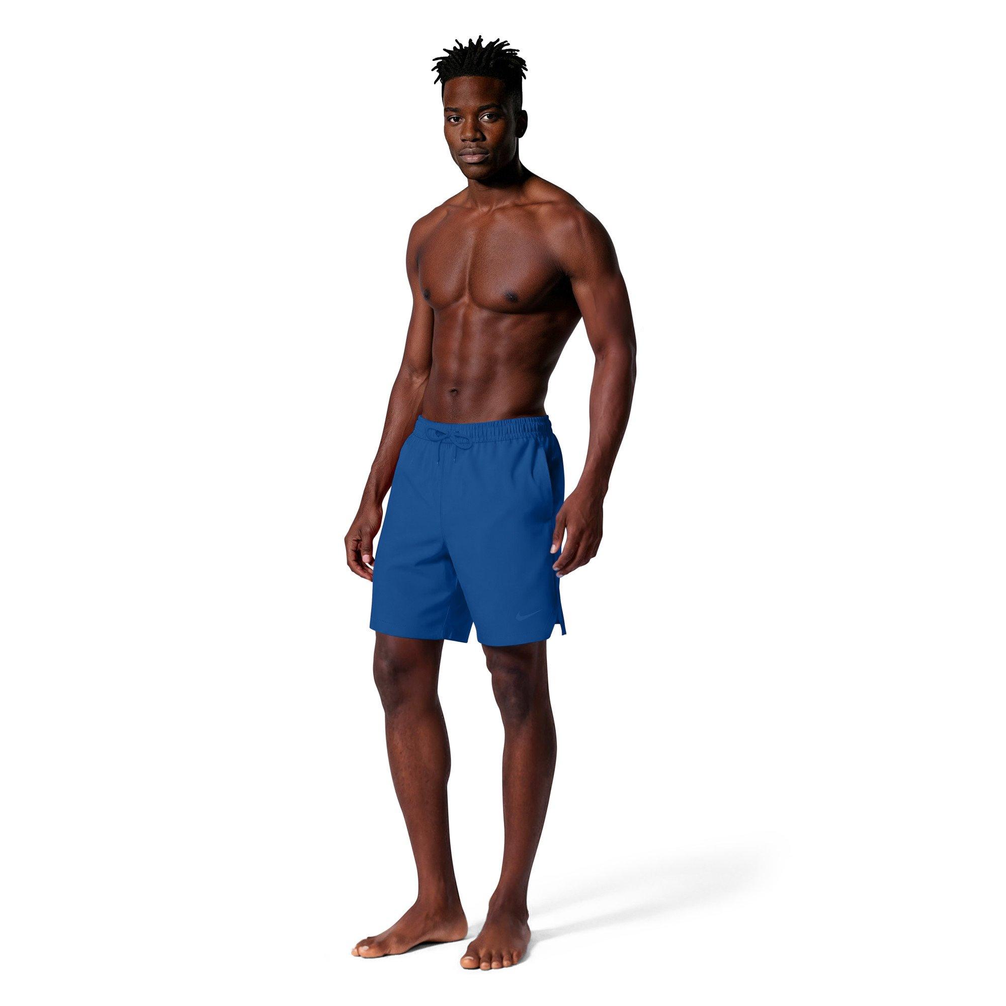 Nike Men's Swim Contend Essential Brief-Lined 7" Volley Swim Shorts - ROYAL Thumbnail View 7
