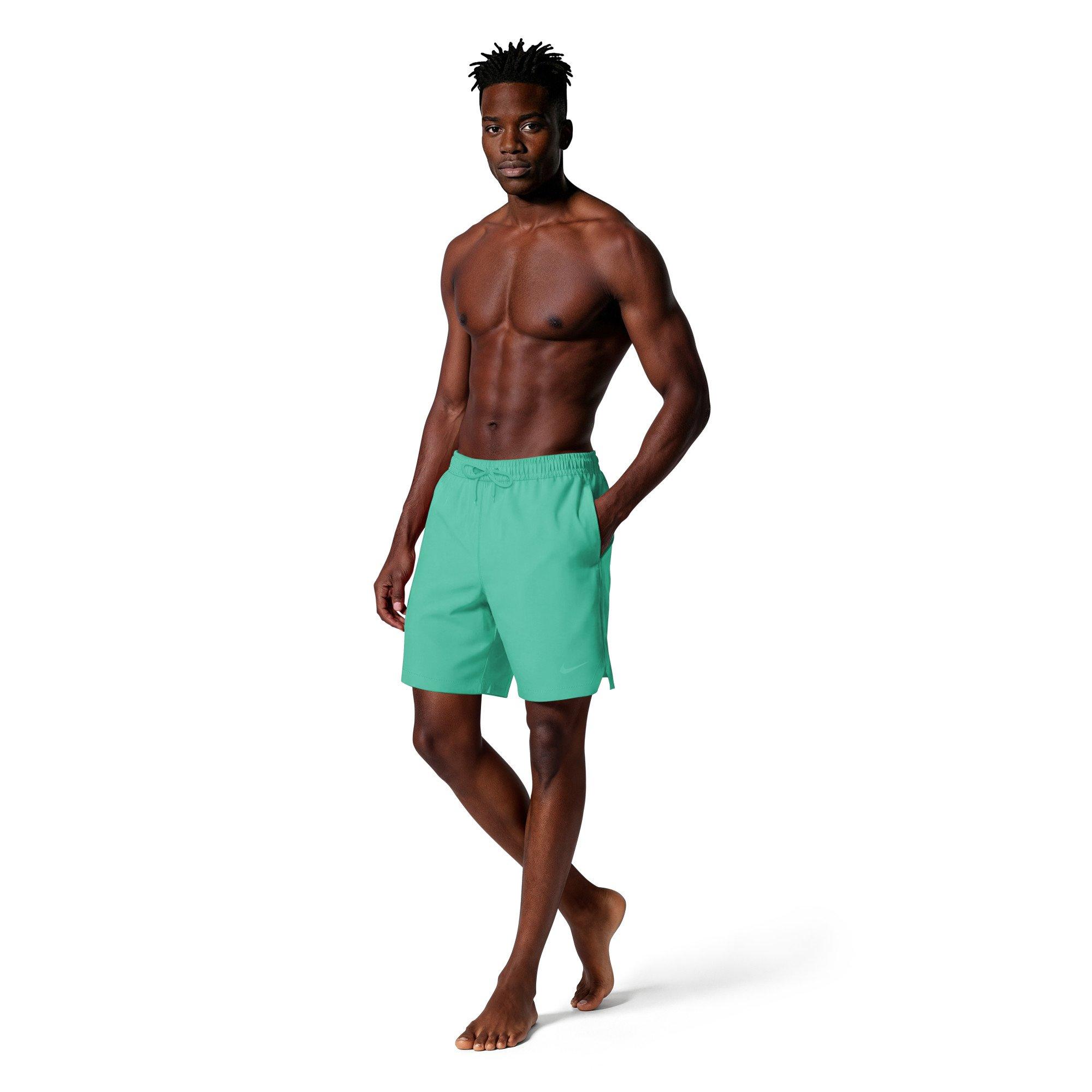 Nike Men's Swim Contend Essential Brief-Lined 7" Volley Swim Shorts - TURQUOISE Thumbnail View 7