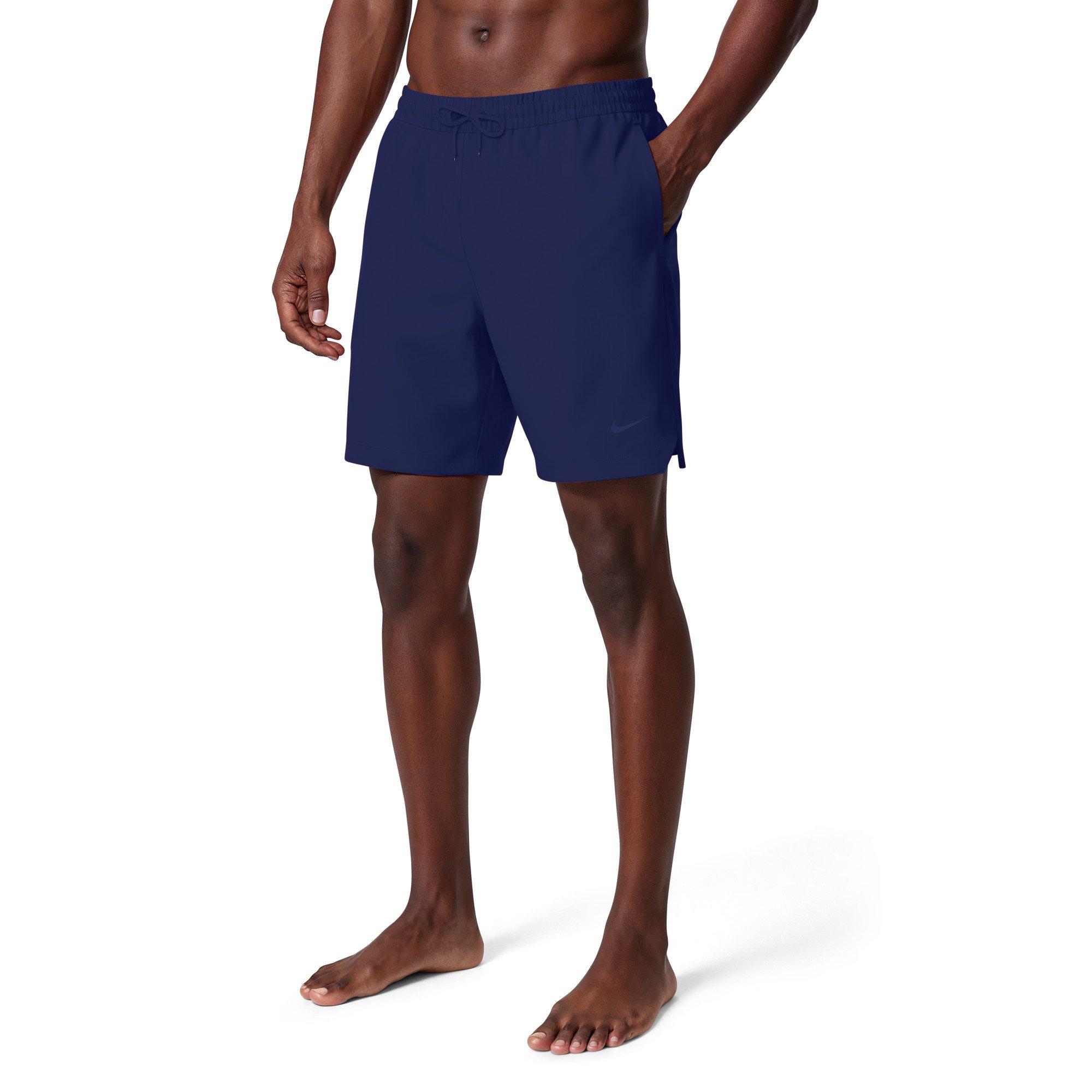 Nike Men's Swim Contend Essential Brief-Lined 7" Volley Swim Shorts - NAVY Thumbnail View 3