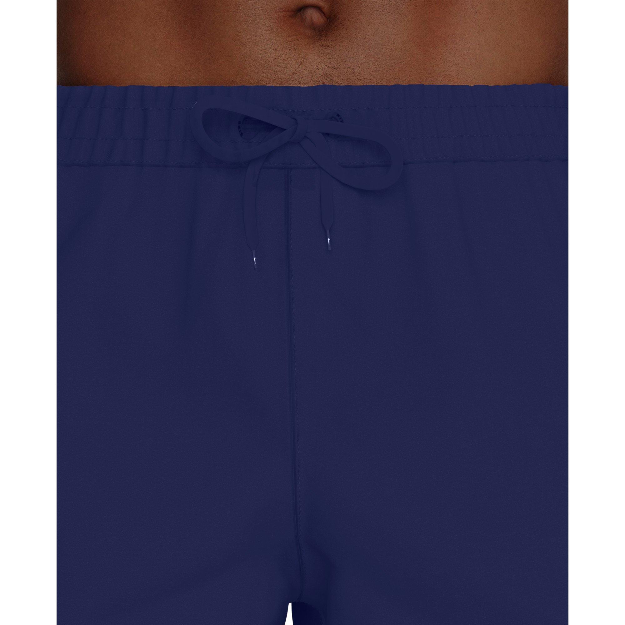Nike Men's Swim Contend Essential Brief-Lined 7" Volley Swim Shorts - NAVY Thumbnail View 4