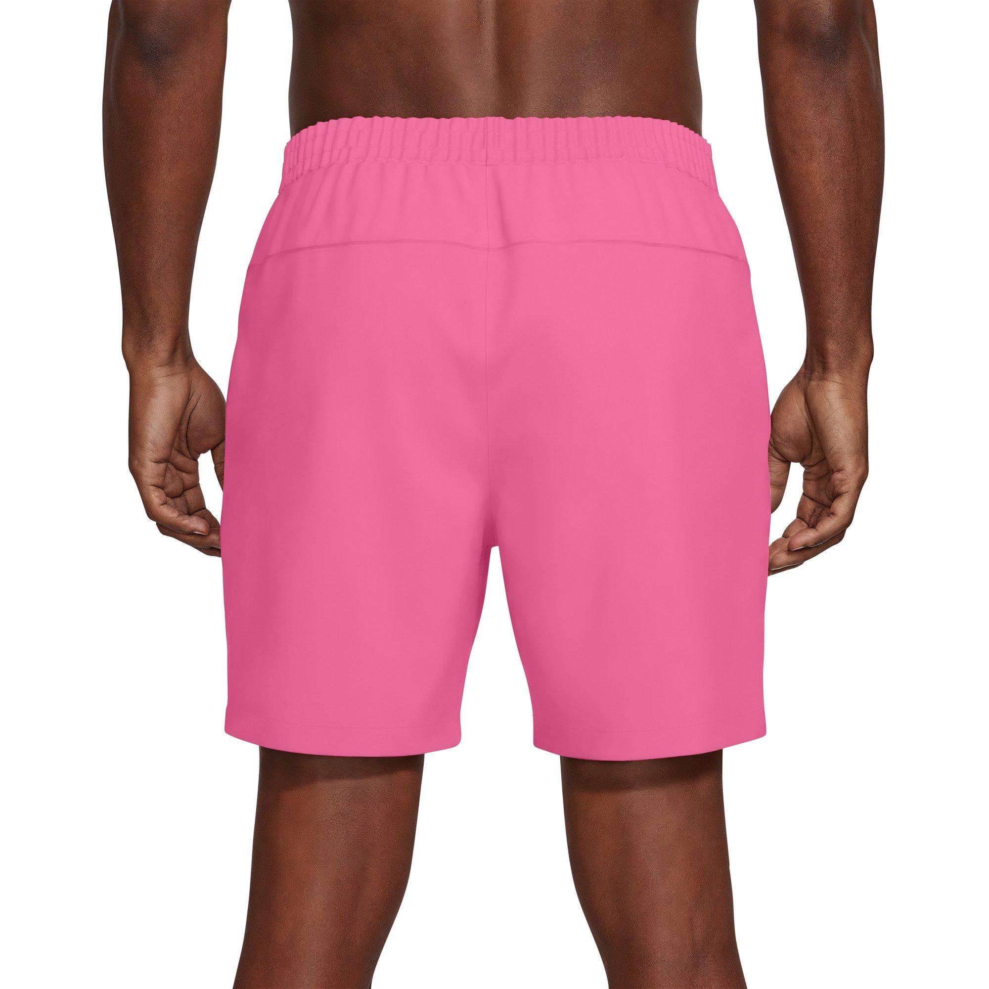 Nike Men's Swim Contend Essential Brief-Lined 7" Volley Swim Shorts - PINK Thumbnail View 2