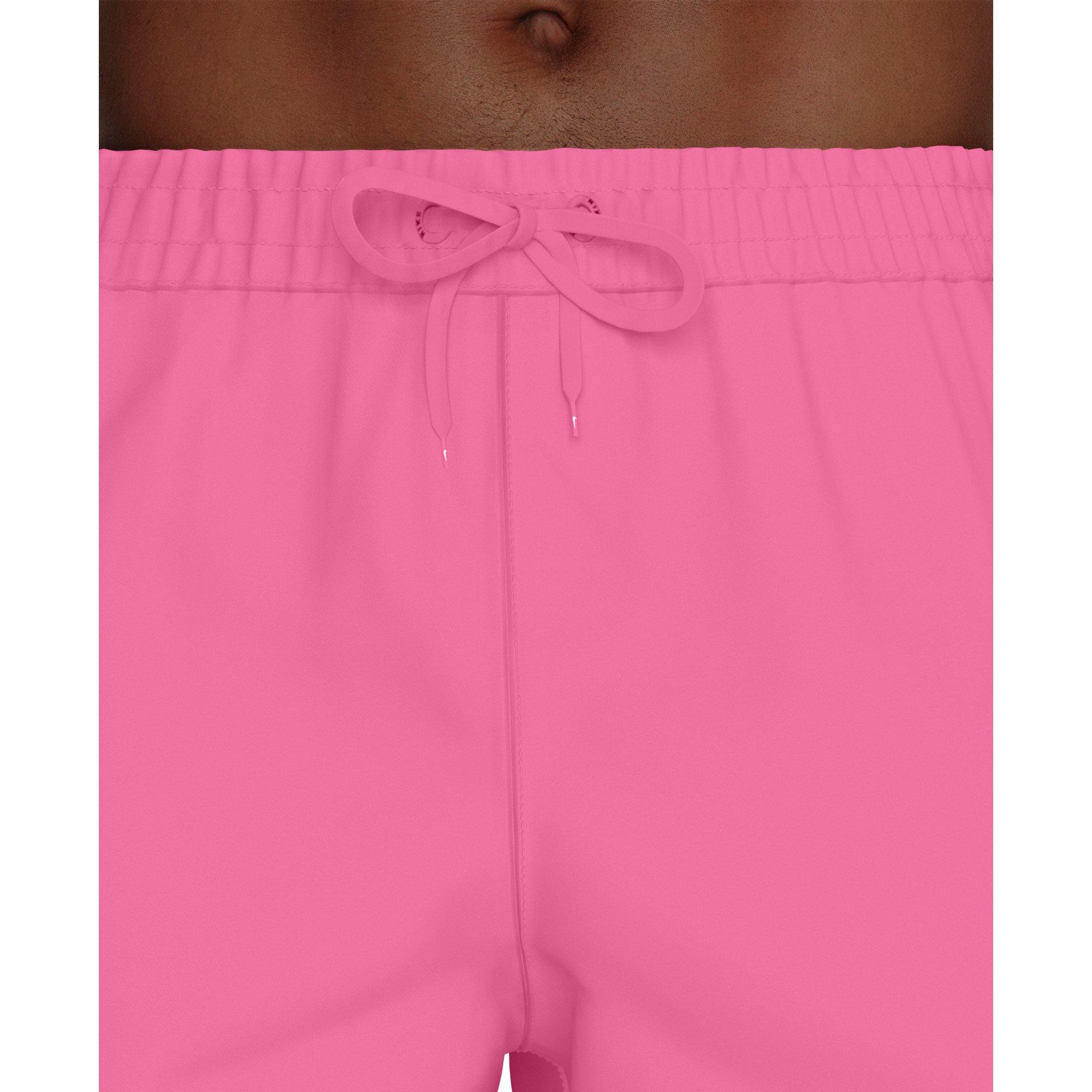 Nike Men's Swim Contend Essential Brief-Lined 7" Volley Swim Shorts - PINK Thumbnail View 3