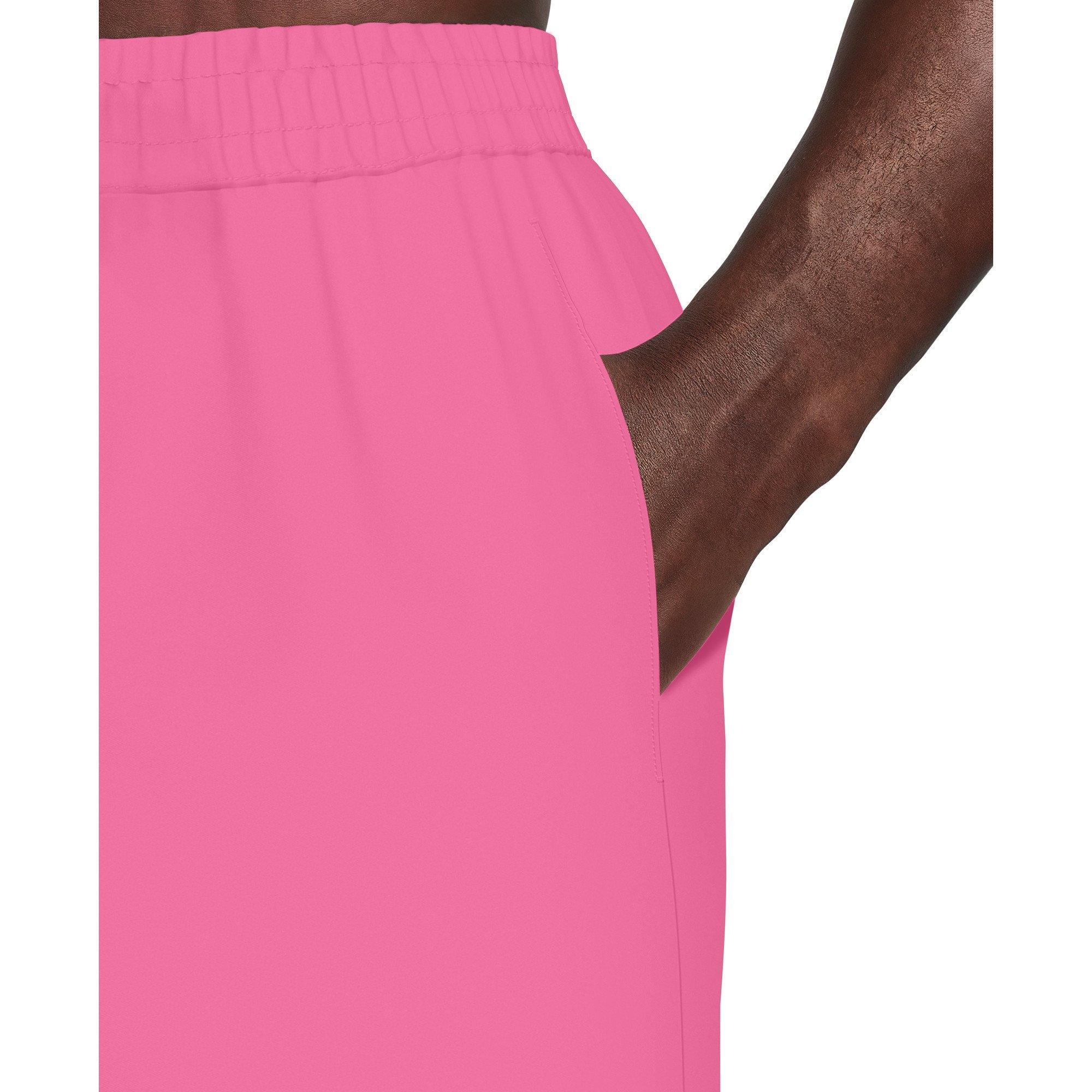 Nike Men's Swim Contend Essential Brief-Lined 7" Volley Swim Shorts - PINK Thumbnail View 4