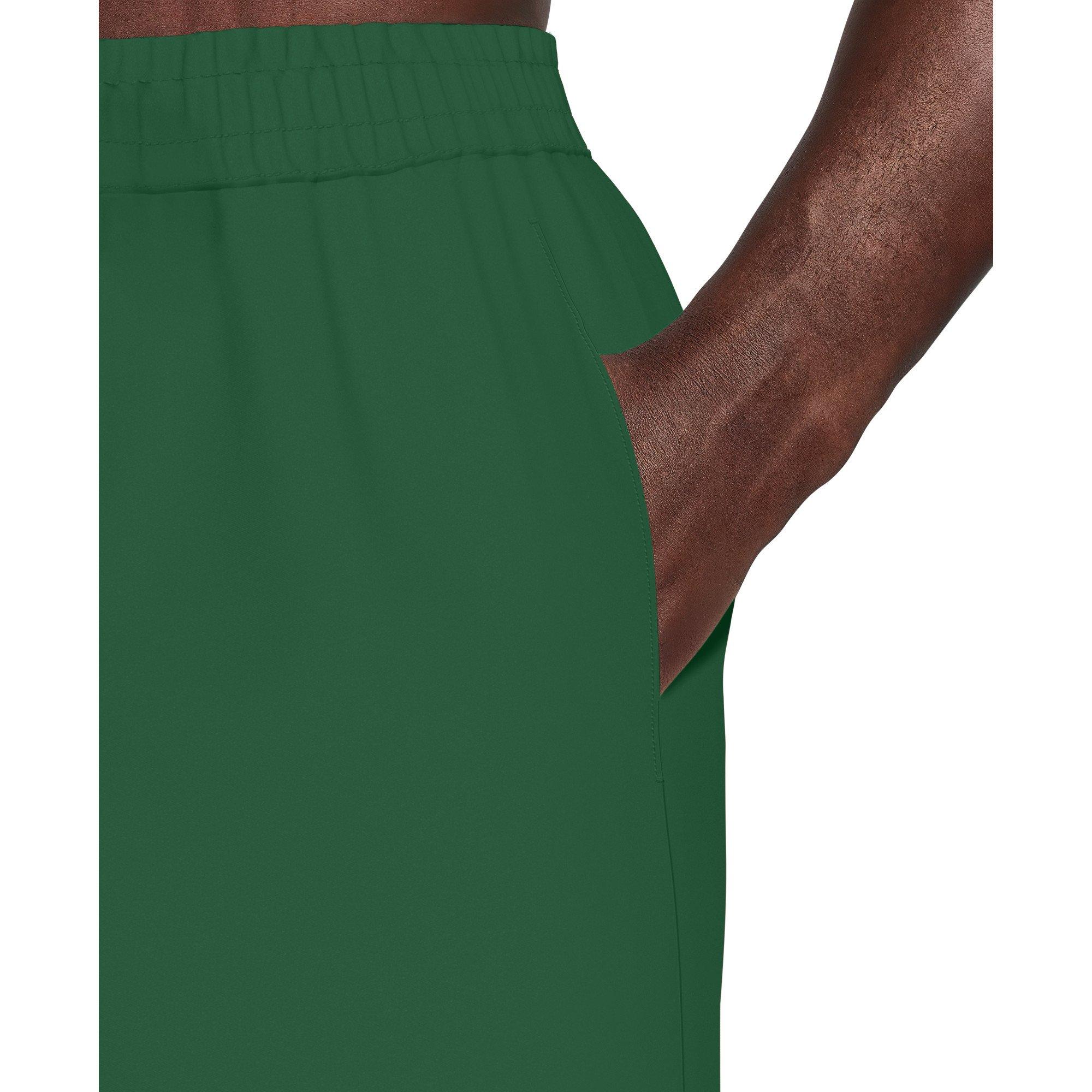 Nike Men's Swim Contend Essential Brief-Lined 7" Volley Swim Shorts - GREEN Thumbnail View 4