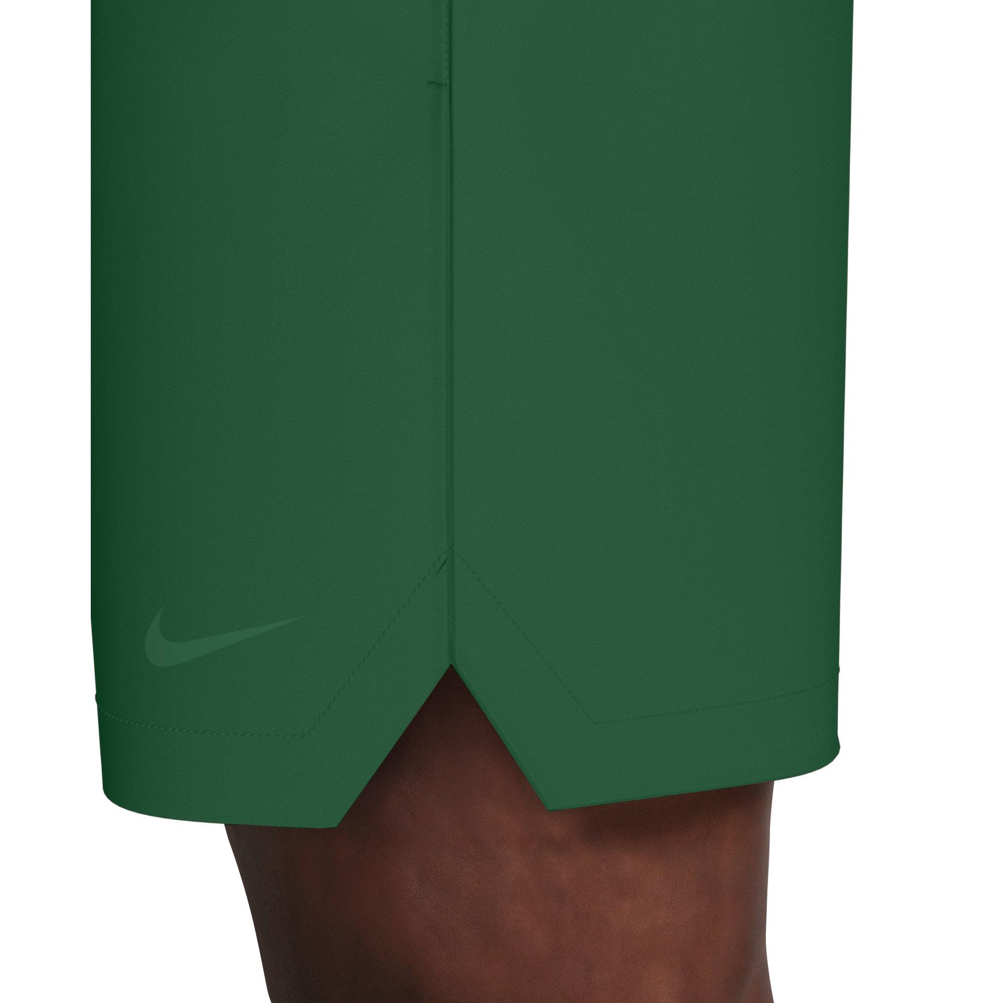 Nike Men's Swim Contend Essential Brief-Lined 7" Volley Swim Shorts - GREEN Thumbnail View 5