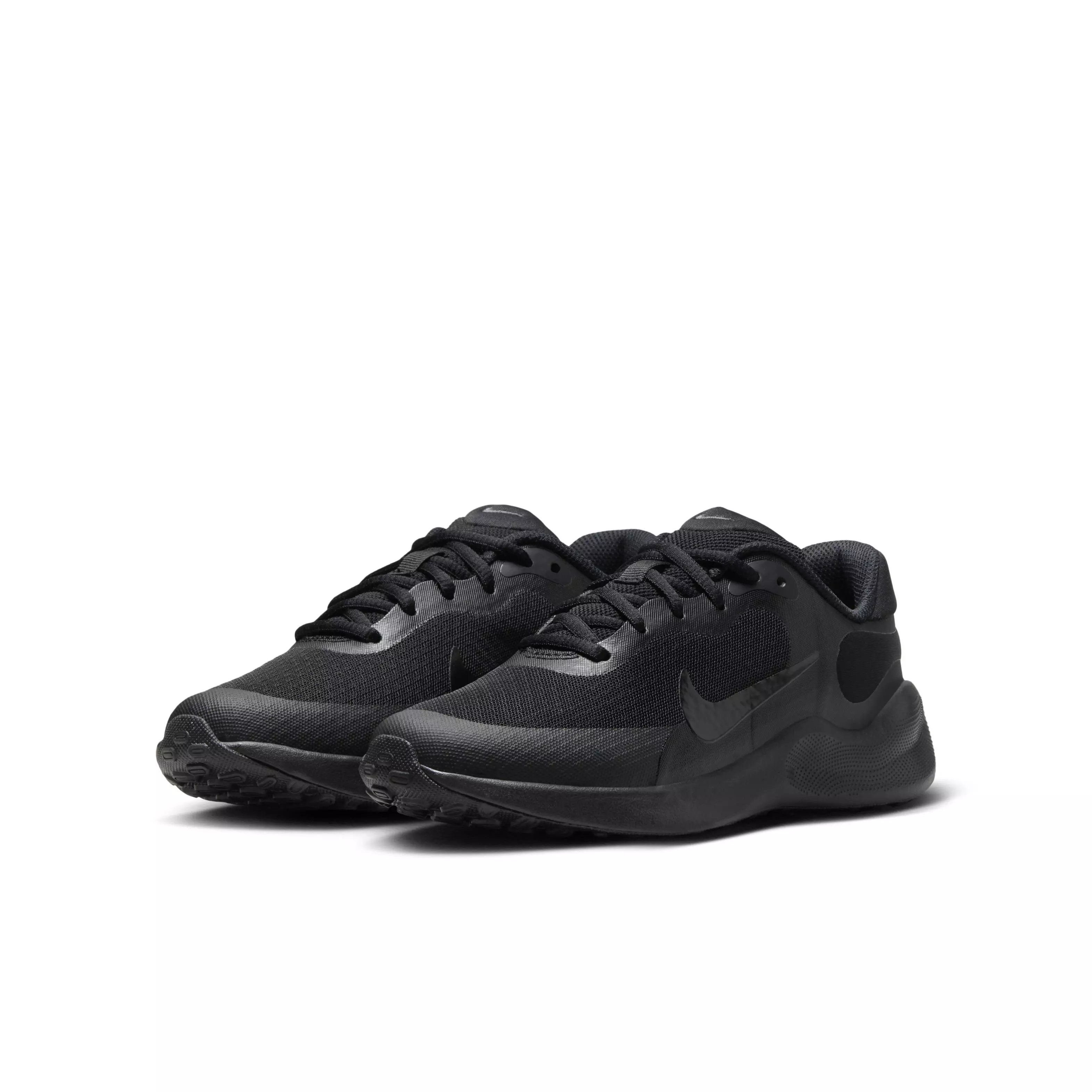Nike Revolution 7 "Black/Anthracite" Grade School Boys' Running Shoe - BLACK/ANTHRACITE