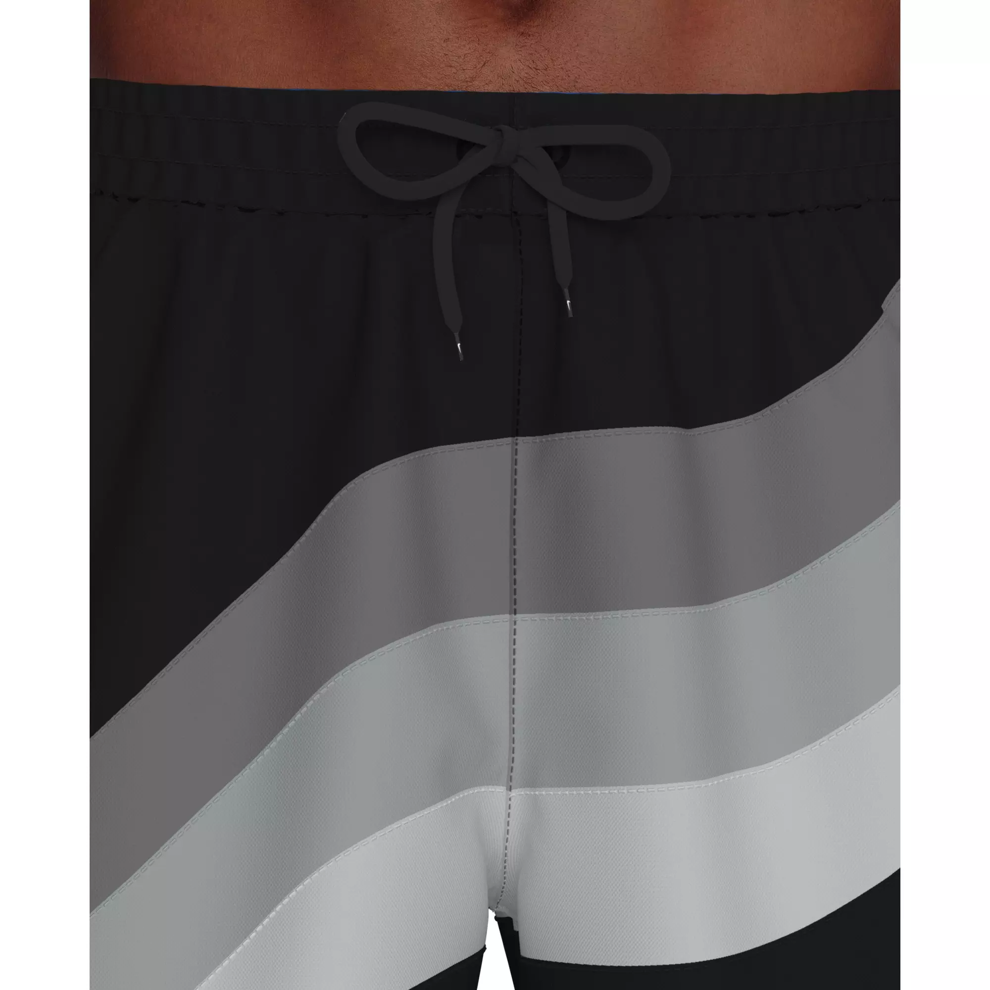 Nike Men's Swim Breaker Fully Lined 7" Volley Swim Shorts - BLACK/GREY