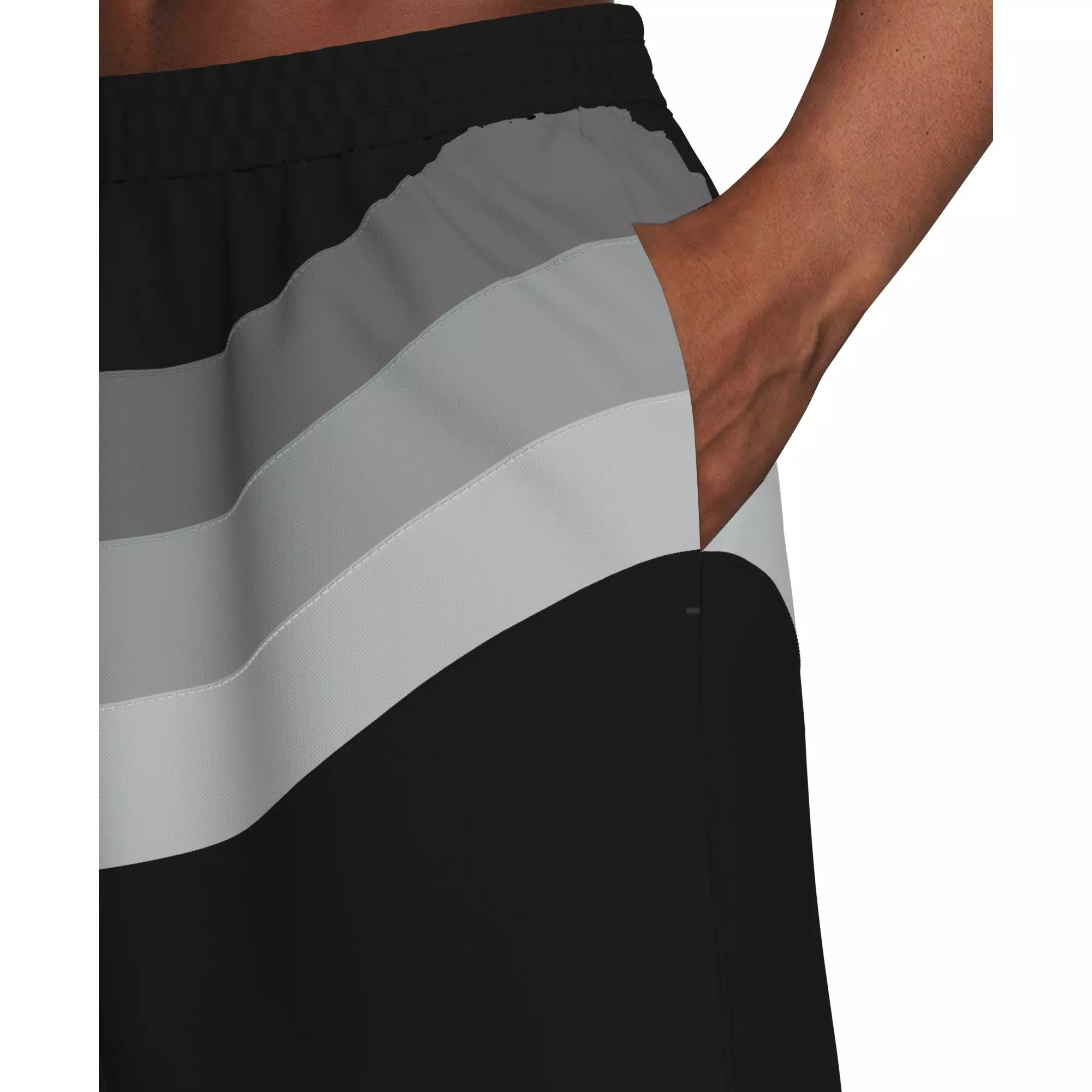 Nike Men's Swim Breaker Fully Lined 7" Volley Swim Shorts - BLACK/GREY