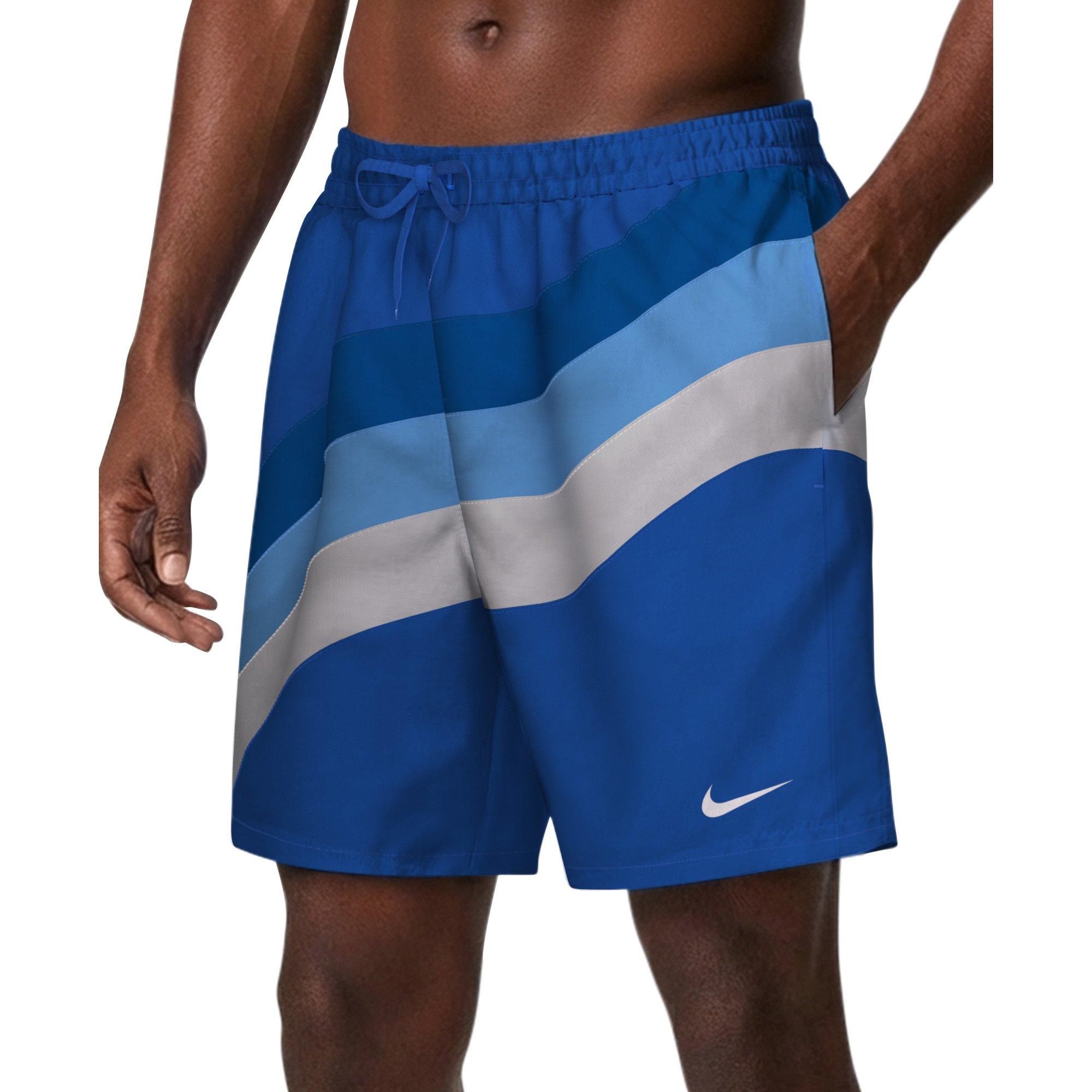 Nike Men's Swim Breaker Fully Lined 7" Volley Swim Shorts - BLUE Thumbnail View 1