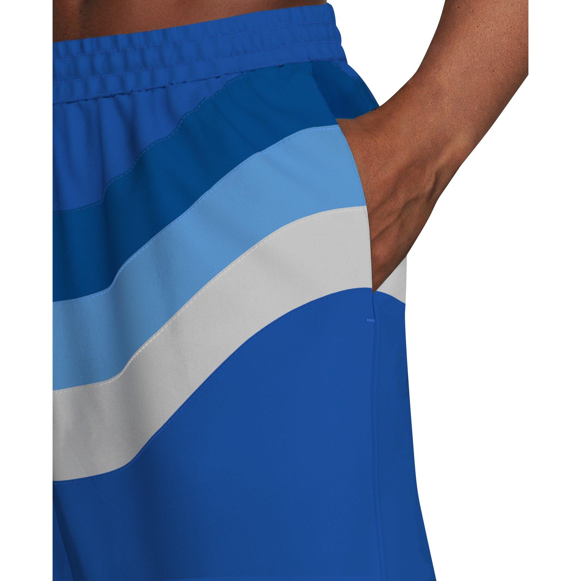 Nike Men's Swim Breaker Fully Lined 7" Volley Swim Shorts - BLUE Thumbnail View 5