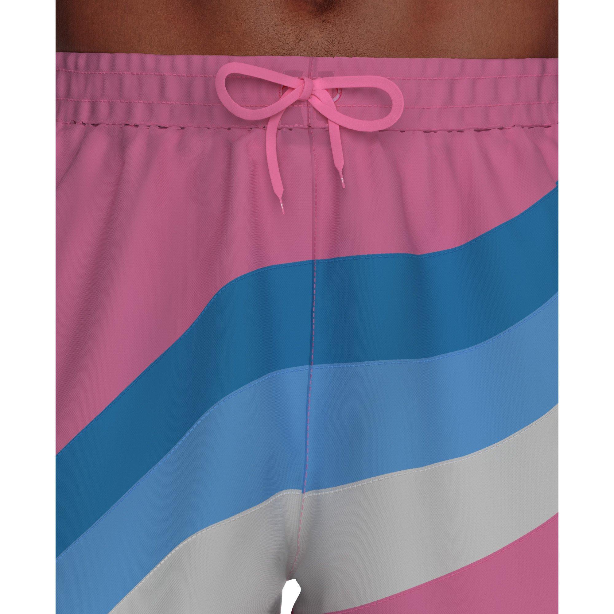 Nike Men's Swim Breaker Fully Lined 7" Volley Swim Shorts - PINK Thumbnail View 4