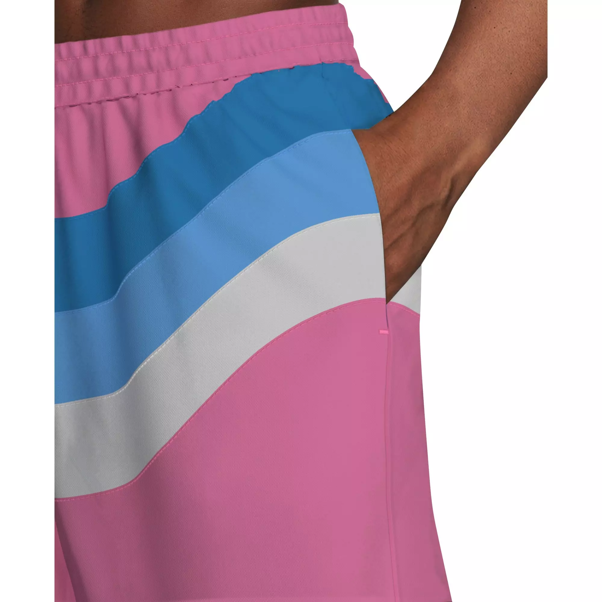 Nike Men's Swim Breaker Fully Lined 7" Volley Swim Shorts - PINK