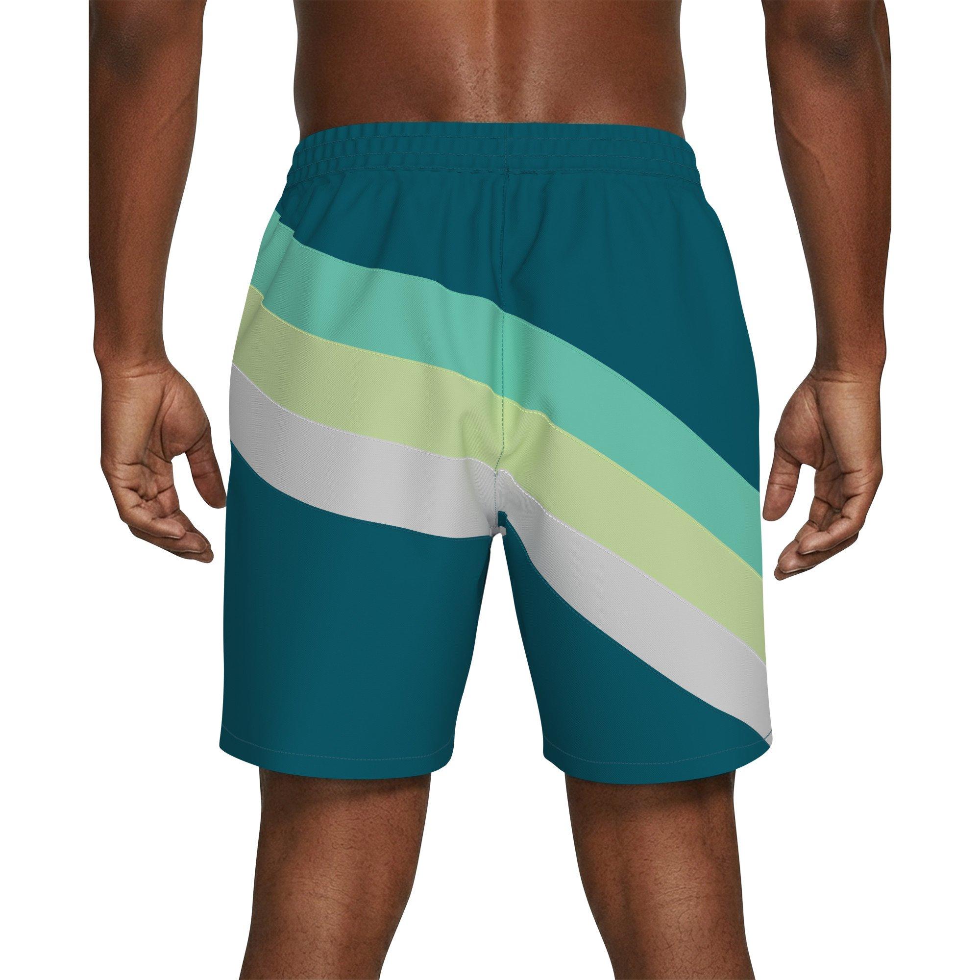 Nike Men's Swim Breaker Fully Lined 7" Volley Swim Shorts - TEAL Thumbnail View 2