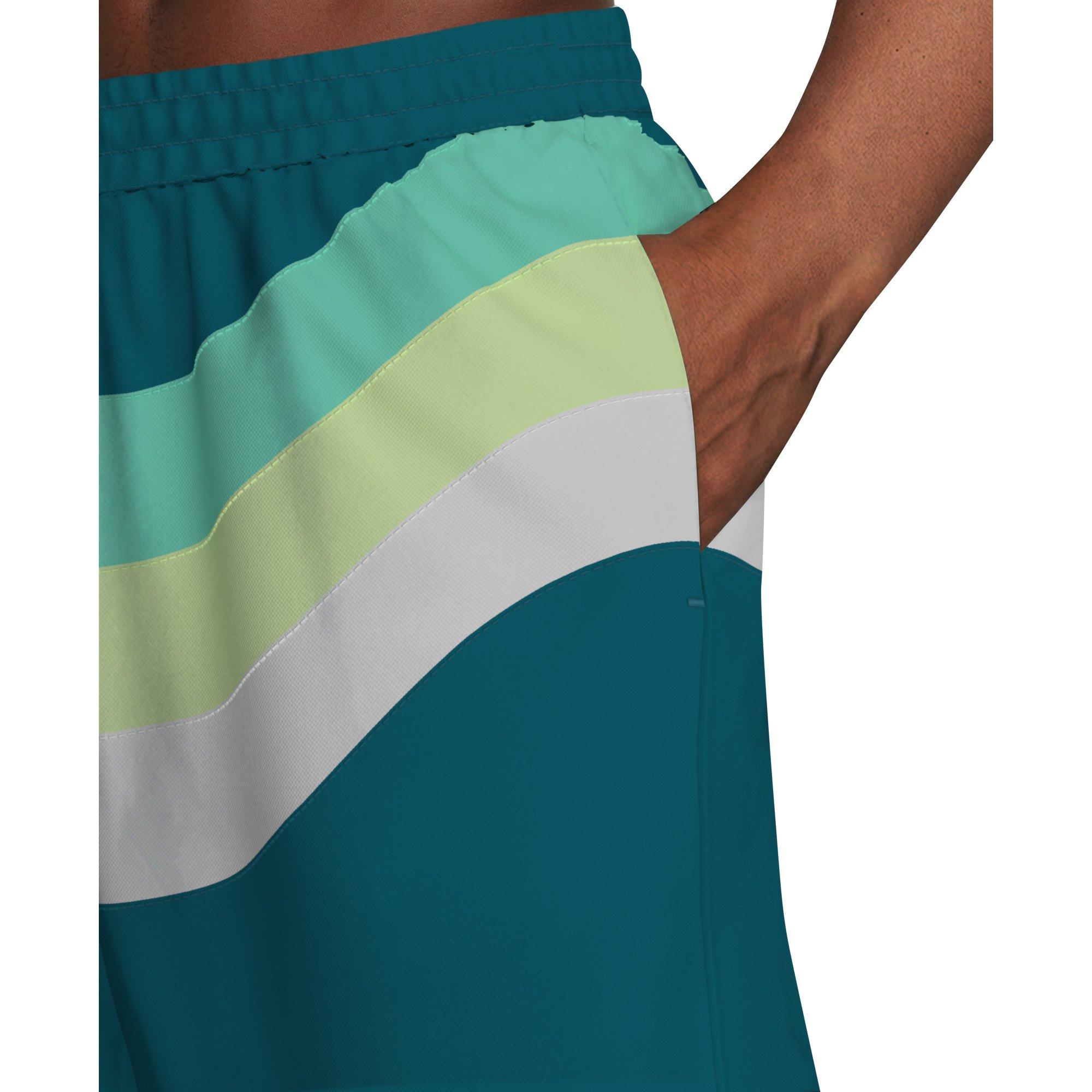 Nike Men's Swim Breaker Fully Lined 7" Volley Swim Shorts - TEAL Thumbnail View 5