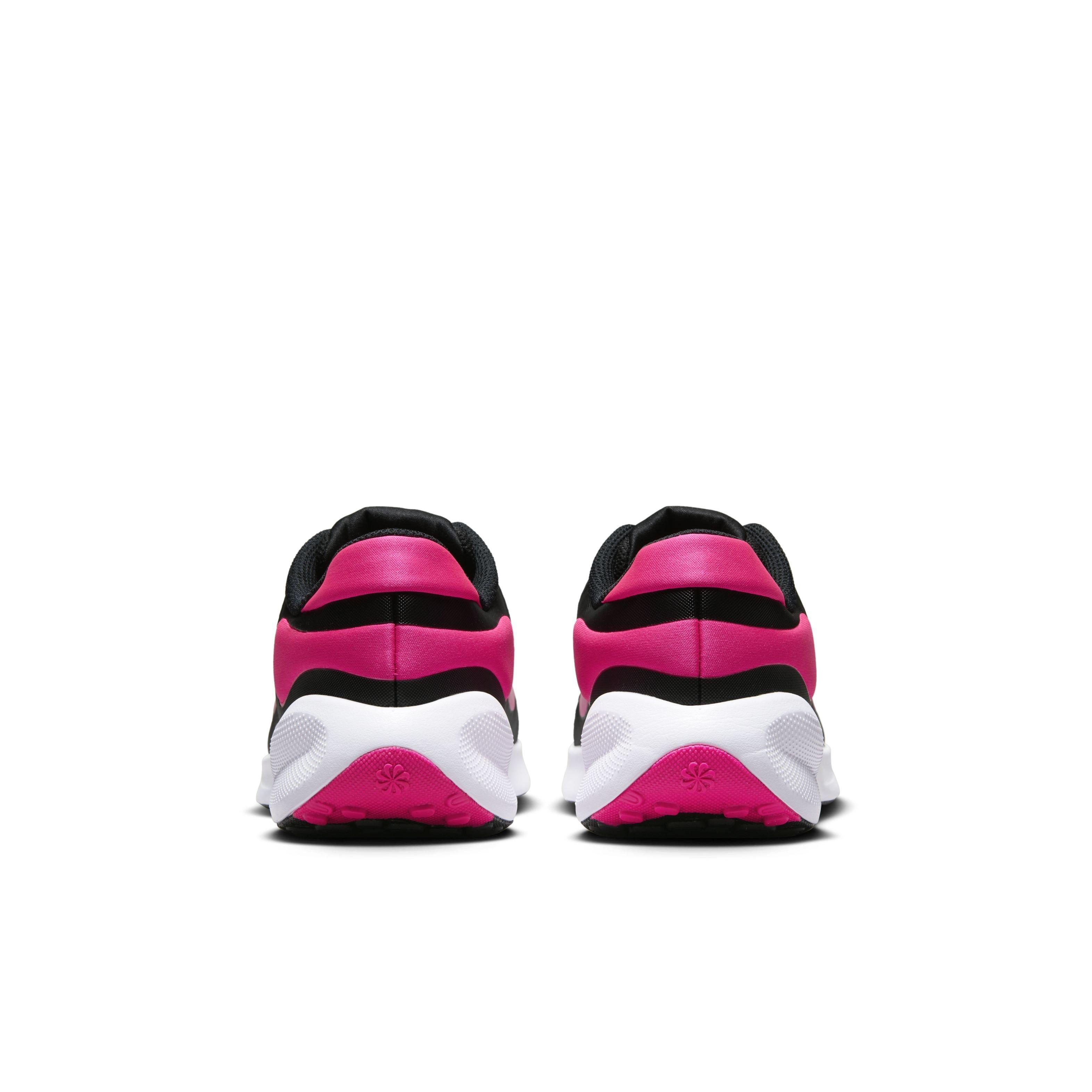 Nike Revolution 7 Grade School Girls' "Black/White/Hyper Pink" Running Shoe