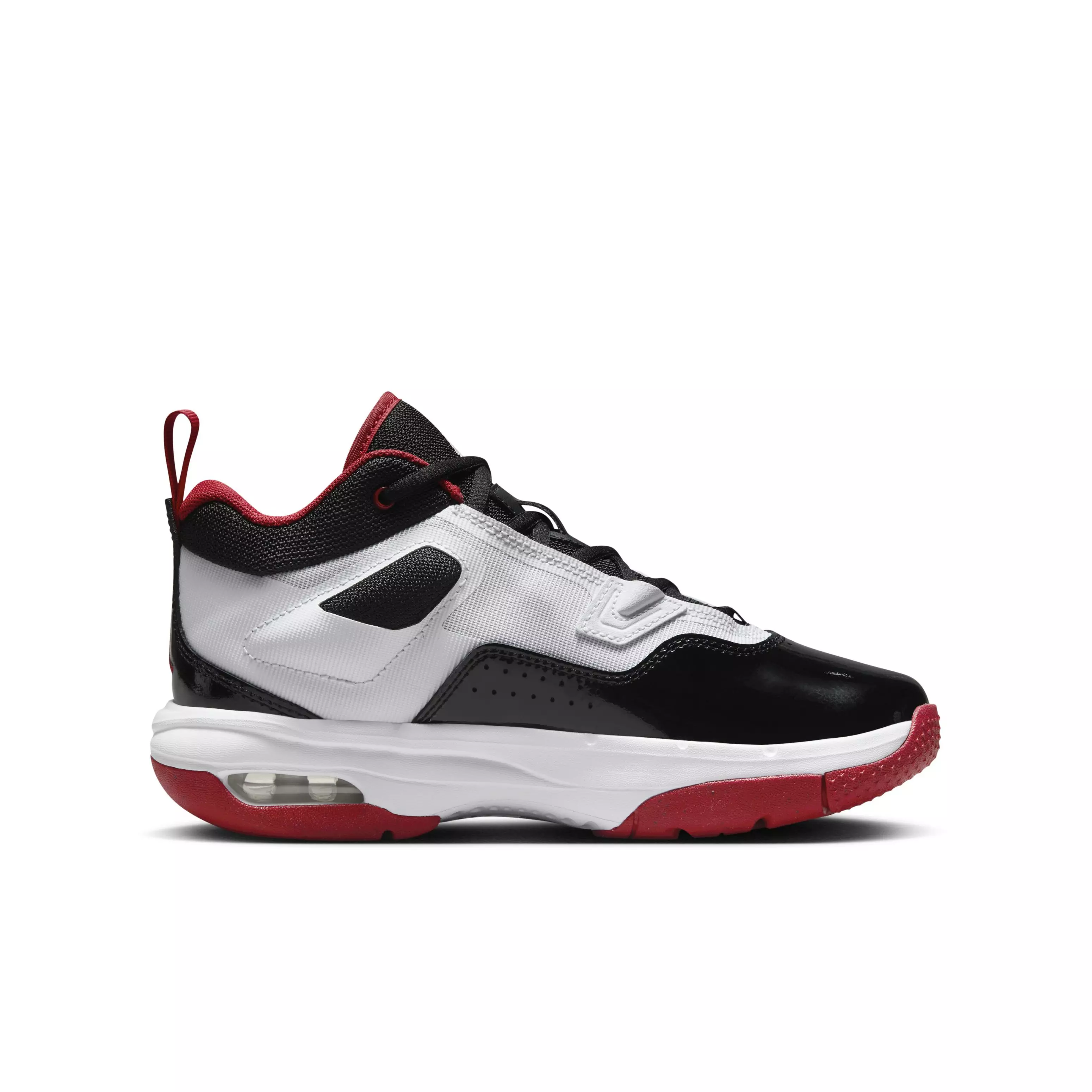 Jordan Stay Loyal 3 "White/Gym Red/Black" Grade School Boys' Shoe - WHITE/RED/BLACK