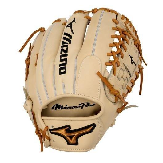 Mizuno GMP-1000D Pro 12" Premium Pitcher Baseball Glove RHT - TAN Thumbnail View 1