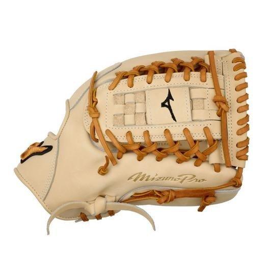 Mizuno GMP-1000D Pro 12" Premium Pitcher Baseball Glove RHT - TAN Thumbnail View 3