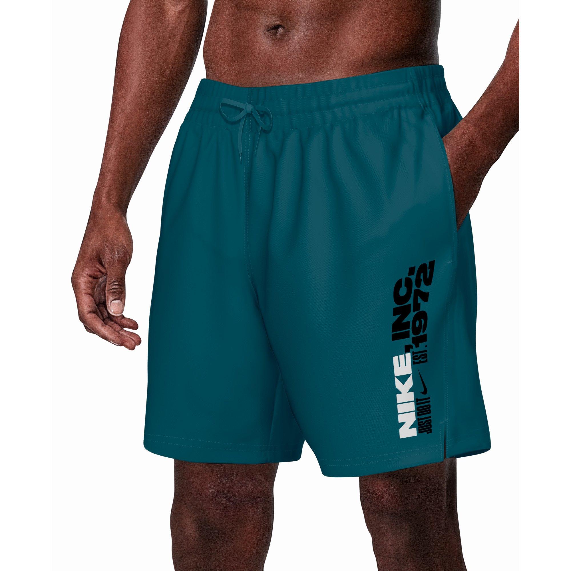 Nike Men's Swim Breaker 7" Fully Lined Volley Short - GREEN Thumbnail View 1