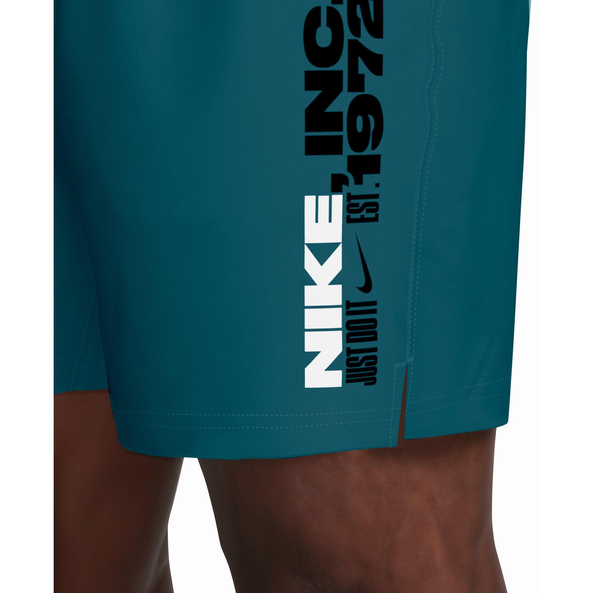 Nike Men's Swim Breaker 7" Fully Lined Volley Short - GREEN Thumbnail View 5