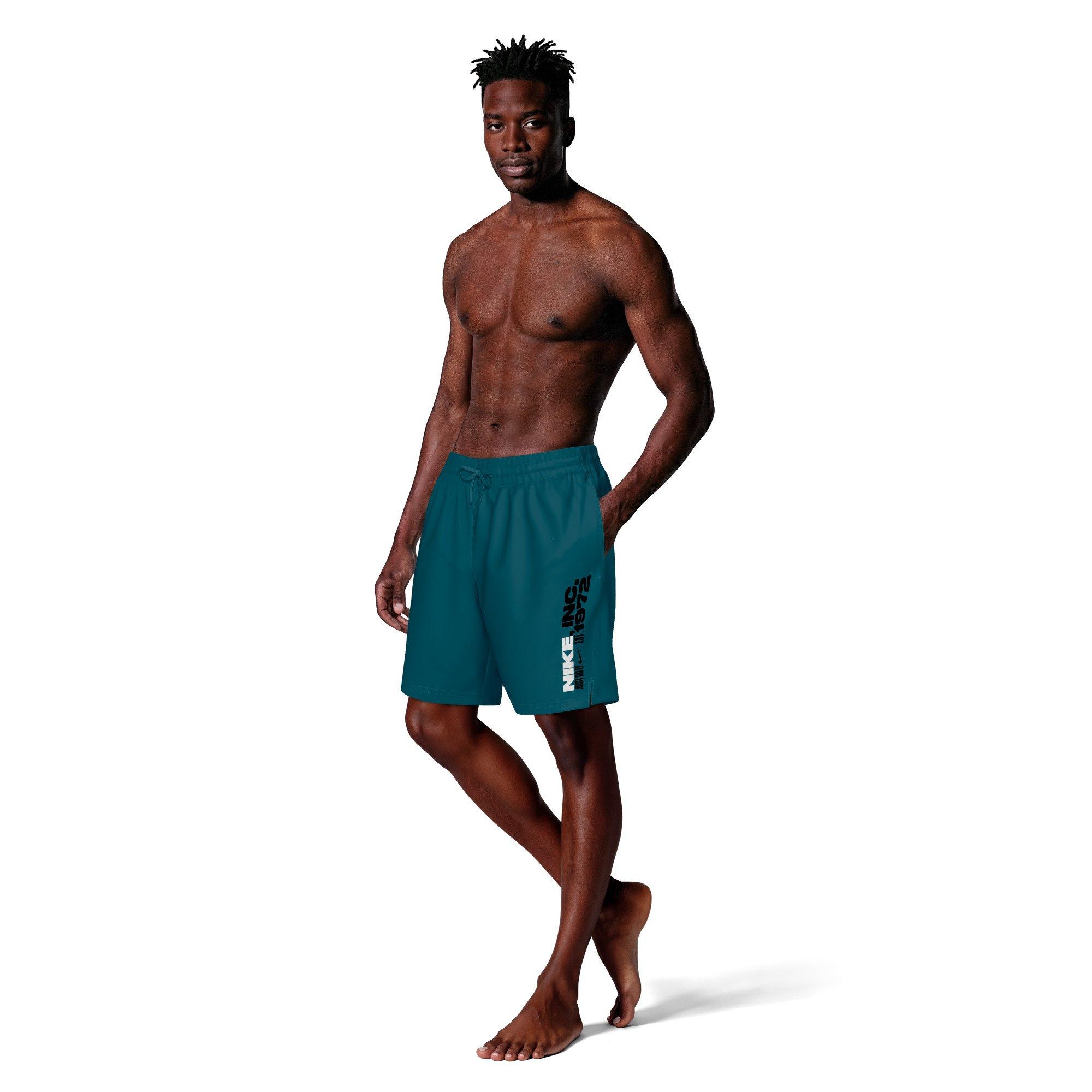 Nike Men's Swim Breaker 7" Fully Lined Volley Short - GREEN Thumbnail View 7