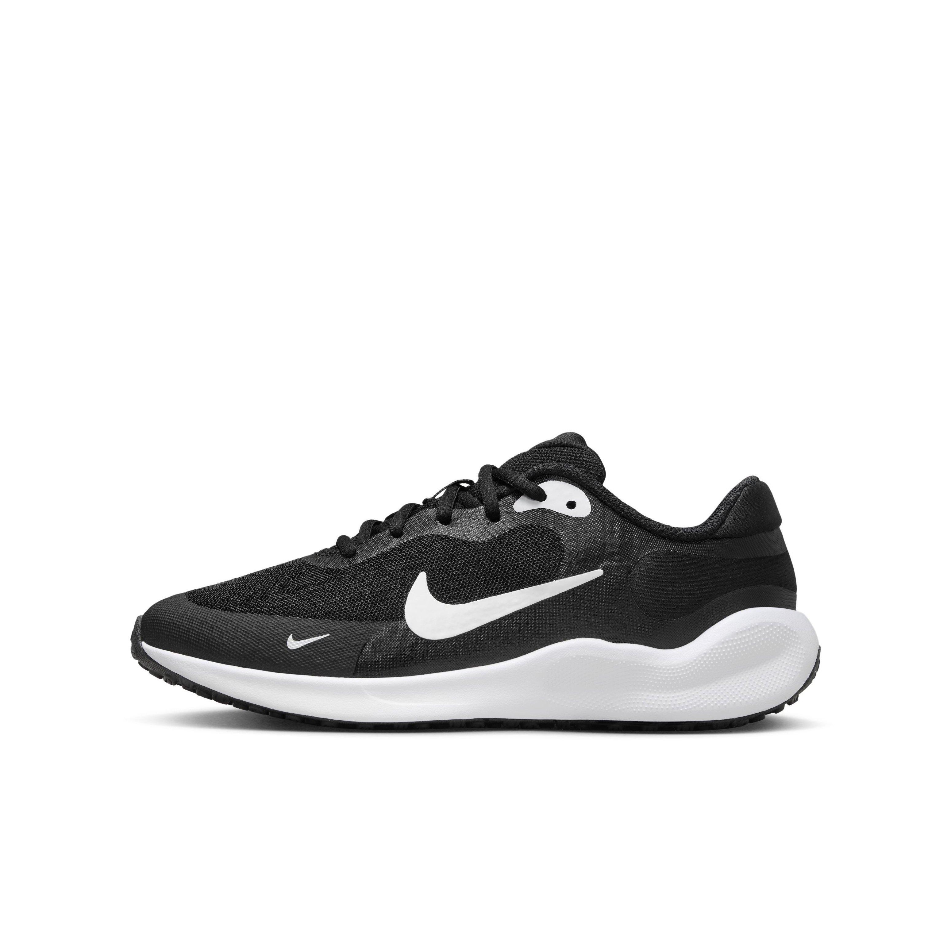 Nike Revolution 7 Grade School Boys' "Black/White/White" Running Shoe
