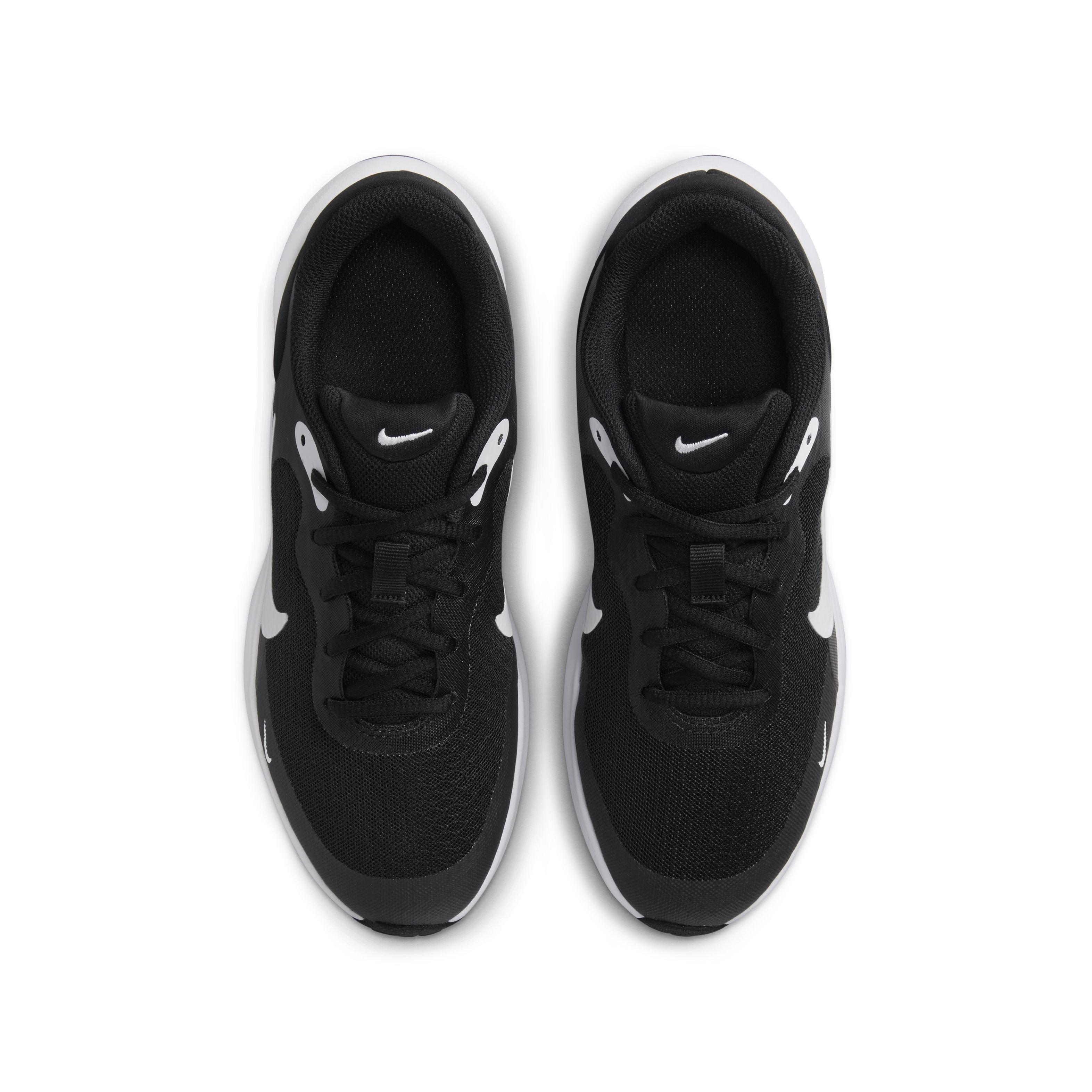 Nike Revolution 7 Grade School Boys' "Black/White/White" Running Shoe