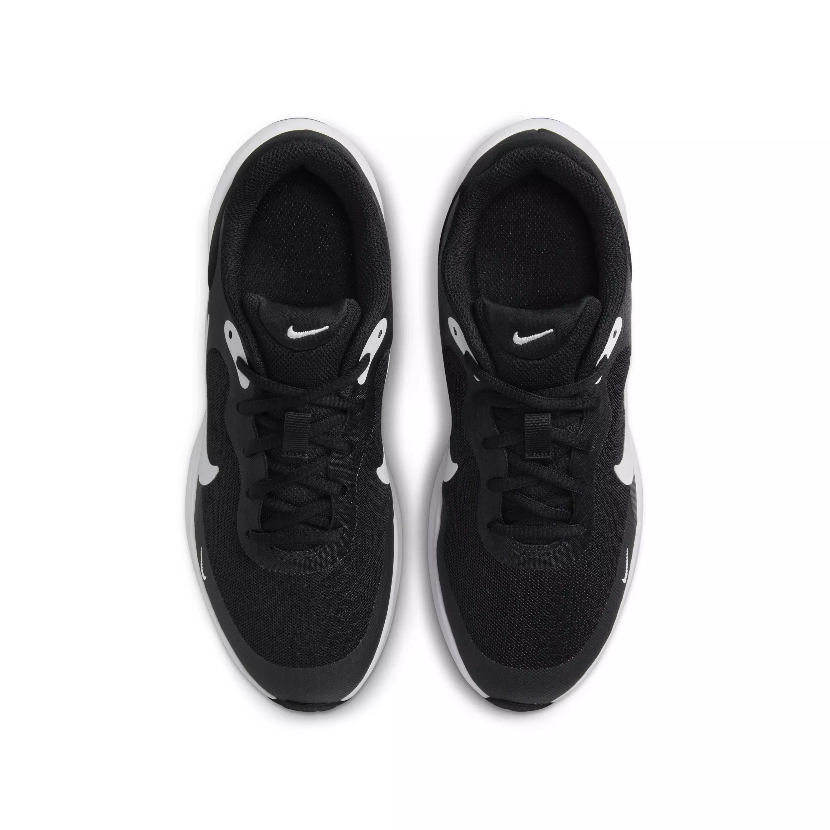 Nike Revolution 7 "Black/White/White" Grade School Boys' Running Shoe - BLACK/WHITE/WHITE