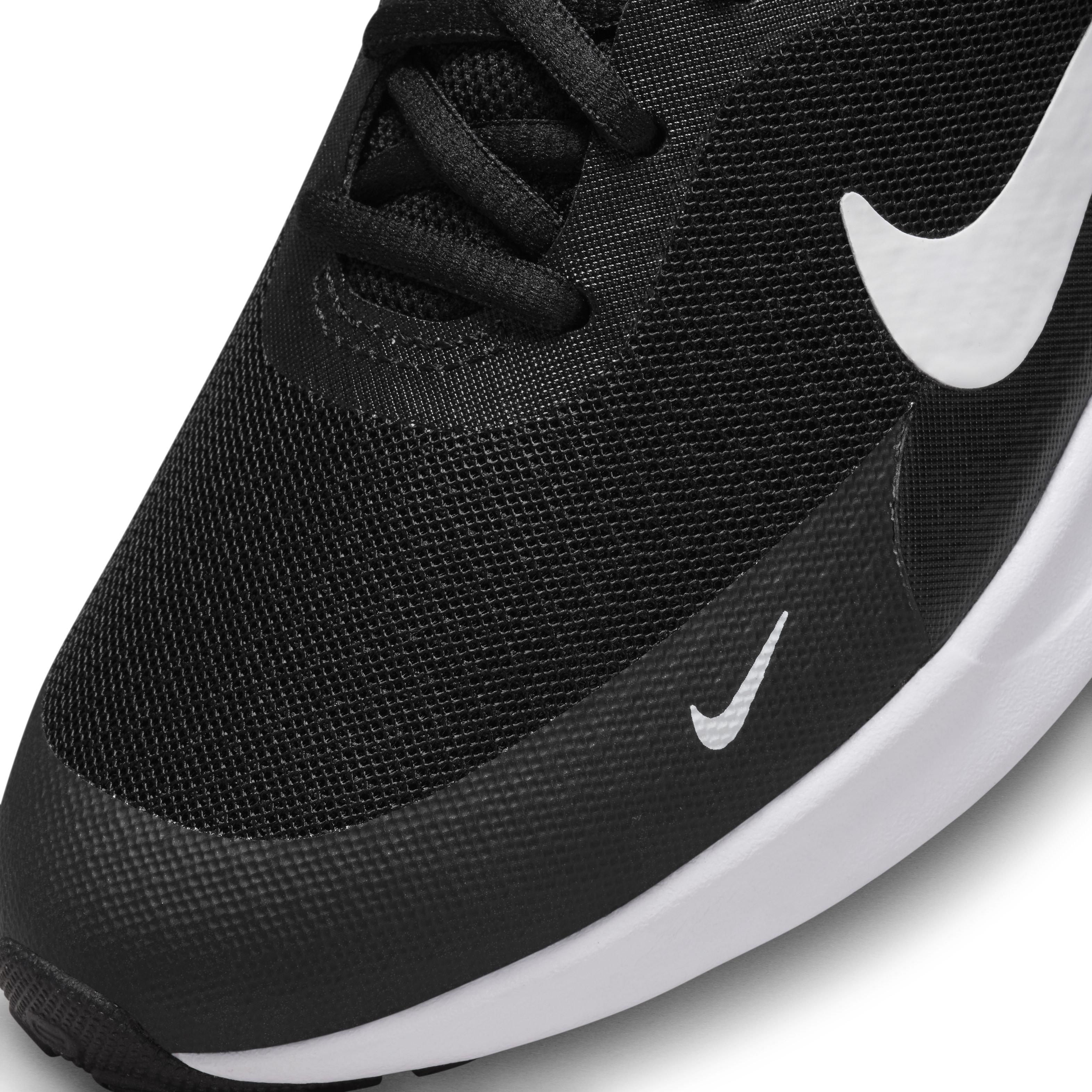 Nike Revolution 7 Grade School Boys' "Black/White/White" Running Shoe