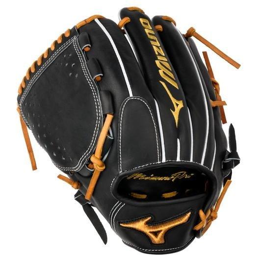 Mizuno GMP-1100D Pro 12" Premium Pitcher Baseball Glove LHT - BLACK Thumbnail View 1