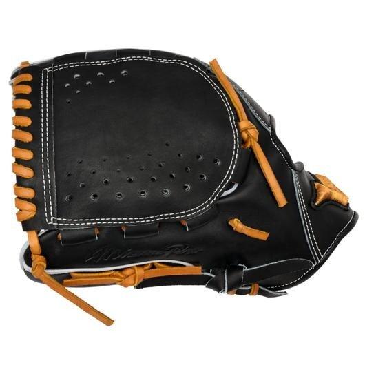 Mizuno GMP-1100D Pro 12" Premium Pitcher Baseball Glove LHT - BLACK Thumbnail View 4