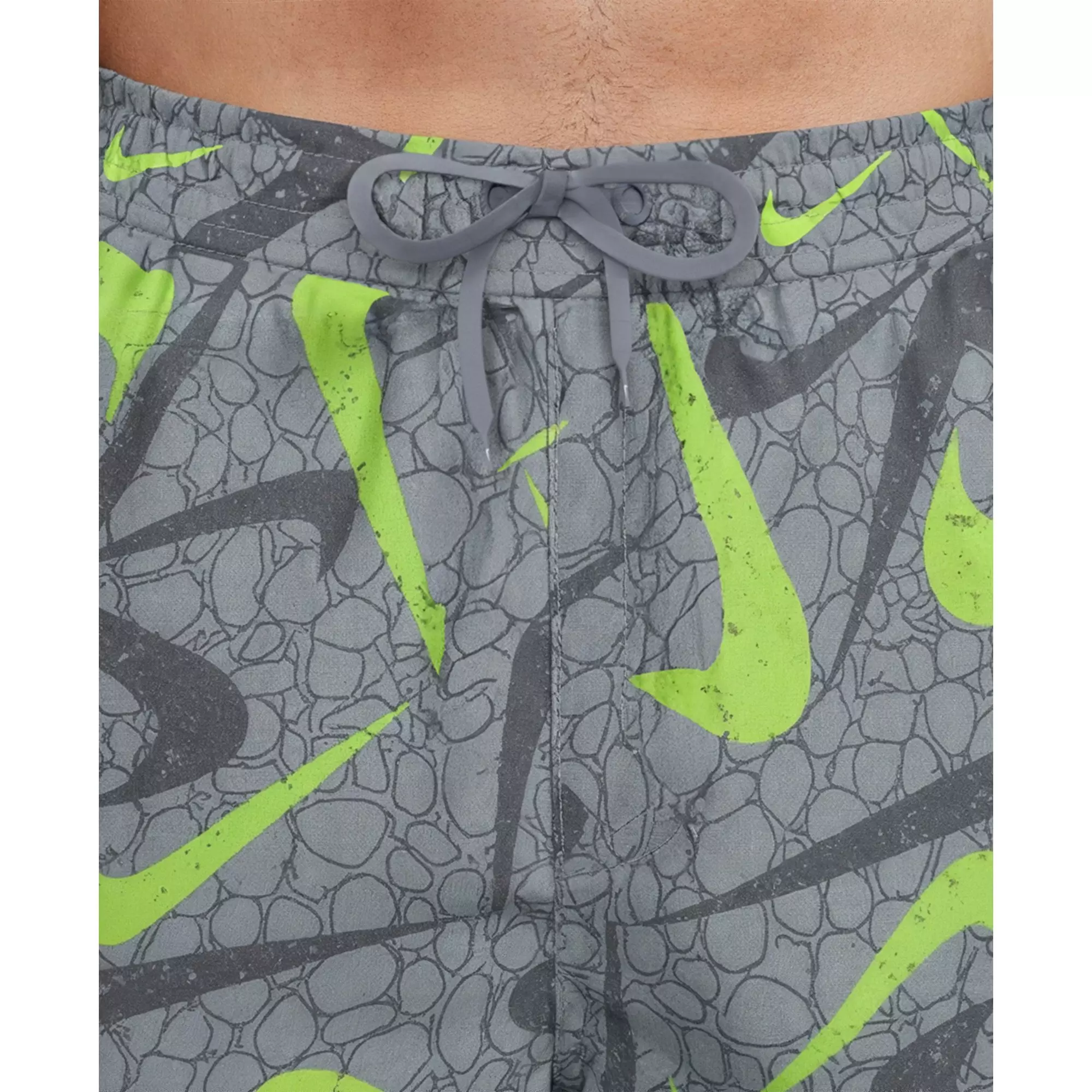 Nike Men's Swim Breaker 7" Brief-Lined Volley Swim Shorts - GREY