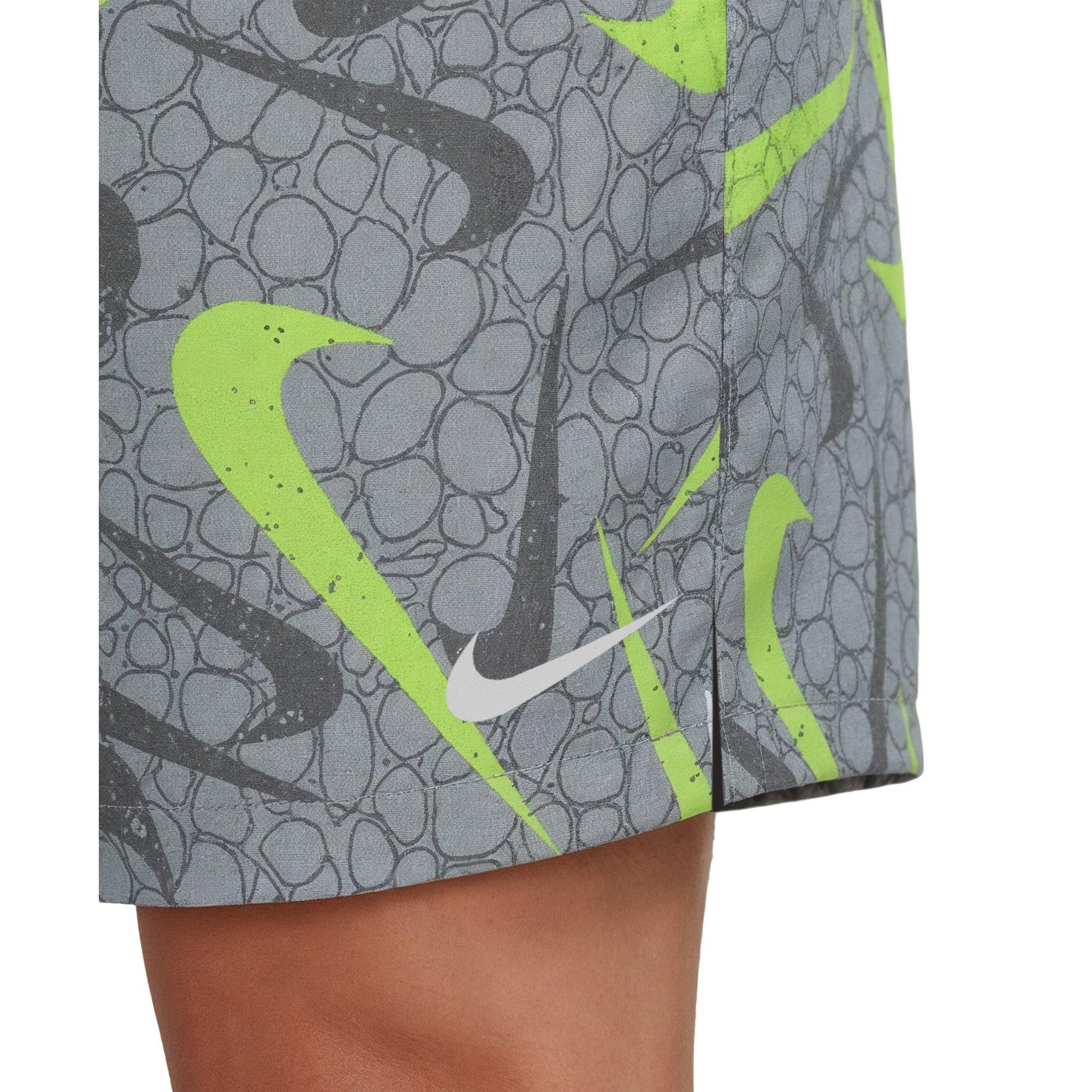 Nike Men's Swim Breaker 7" Brief-Lined Volley Swim Shorts - GREY Thumbnail View 6