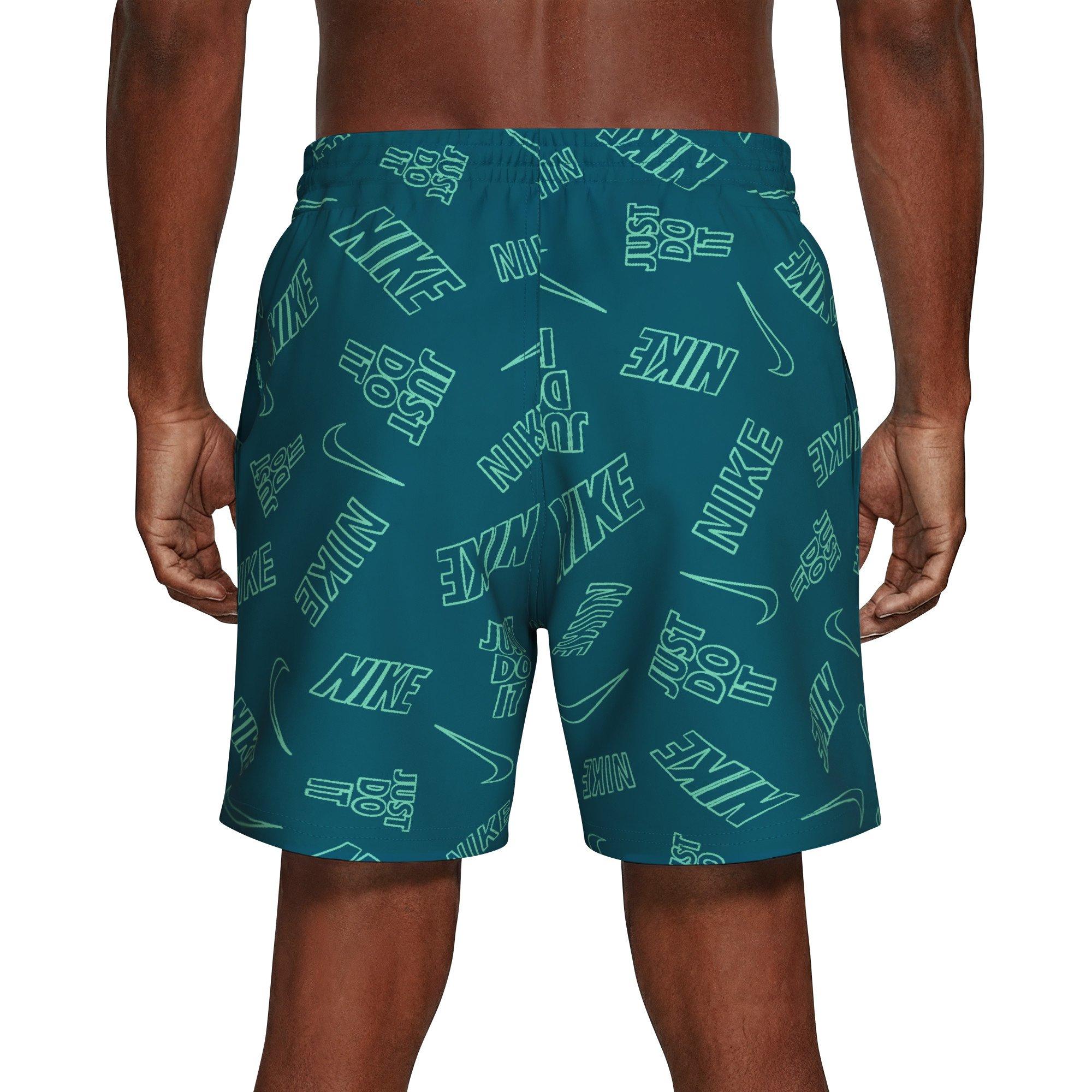 Nike Men's Swim Breaker 7" Brief-Lined Volley Swim Shorts - GREEN Thumbnail View 2