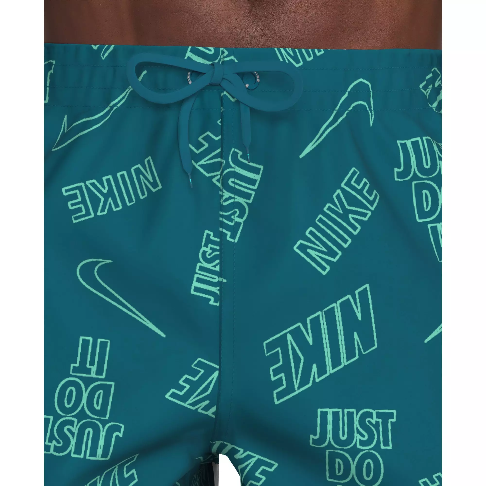 Nike Men's Swim Breaker 7" Brief-Lined Volley Swim Shorts - GREEN