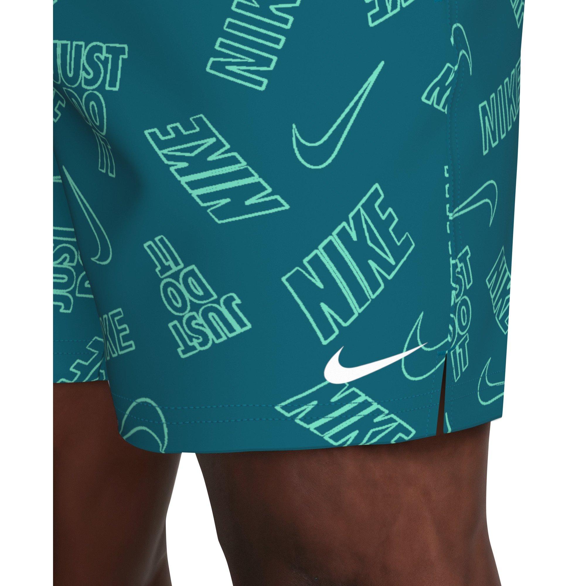 Nike Men's Swim Breaker 7" Brief-Lined Volley Swim Shorts - GREEN Thumbnail View 5