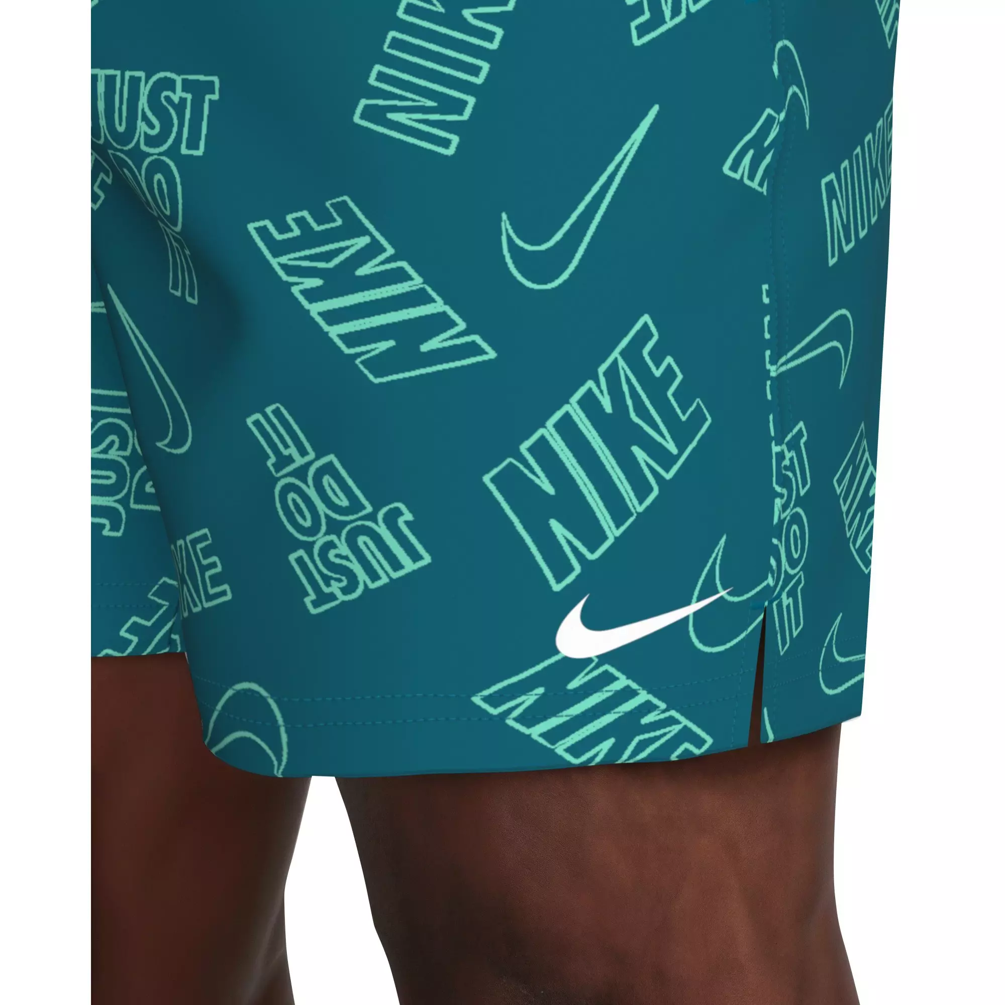 Nike Men's Swim Breaker 7" Brief-Lined Volley Swim Shorts - GREEN