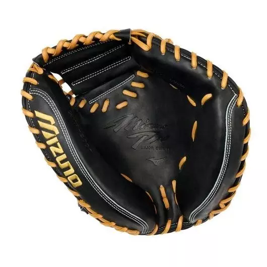 Mizuno GMP-2000 Pro 33.5" Premium Catcher's Mitt Baseball Glove RHT - BLACK