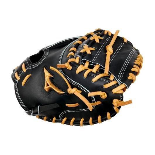 Mizuno GMP-2000 Pro 33.5" Premium Catcher's Mitt Baseball Glove RHT - BLACK Thumbnail View 3