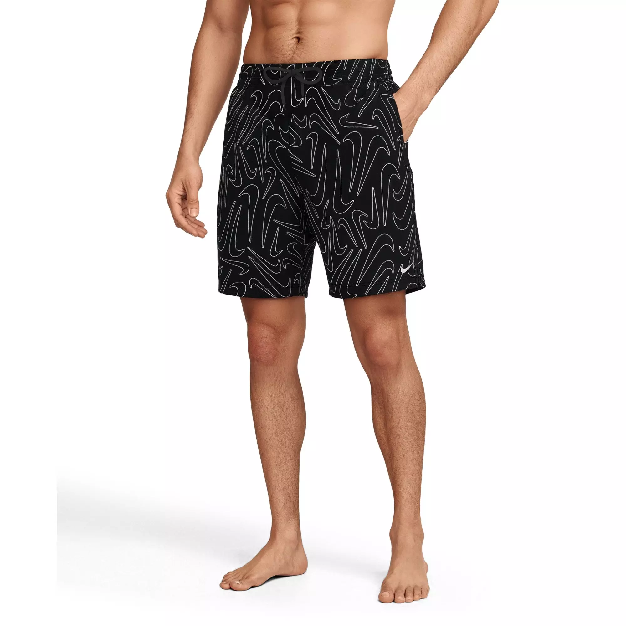 Nike Men's Swim Breaker Brief-Lined Volley Swim Shorts - BLACK